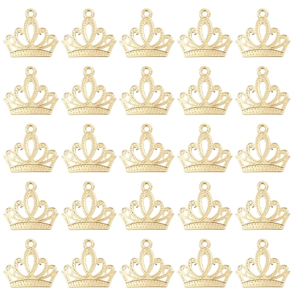 Pendentif creux diadème royal en alliage doré SUNNYCLUE