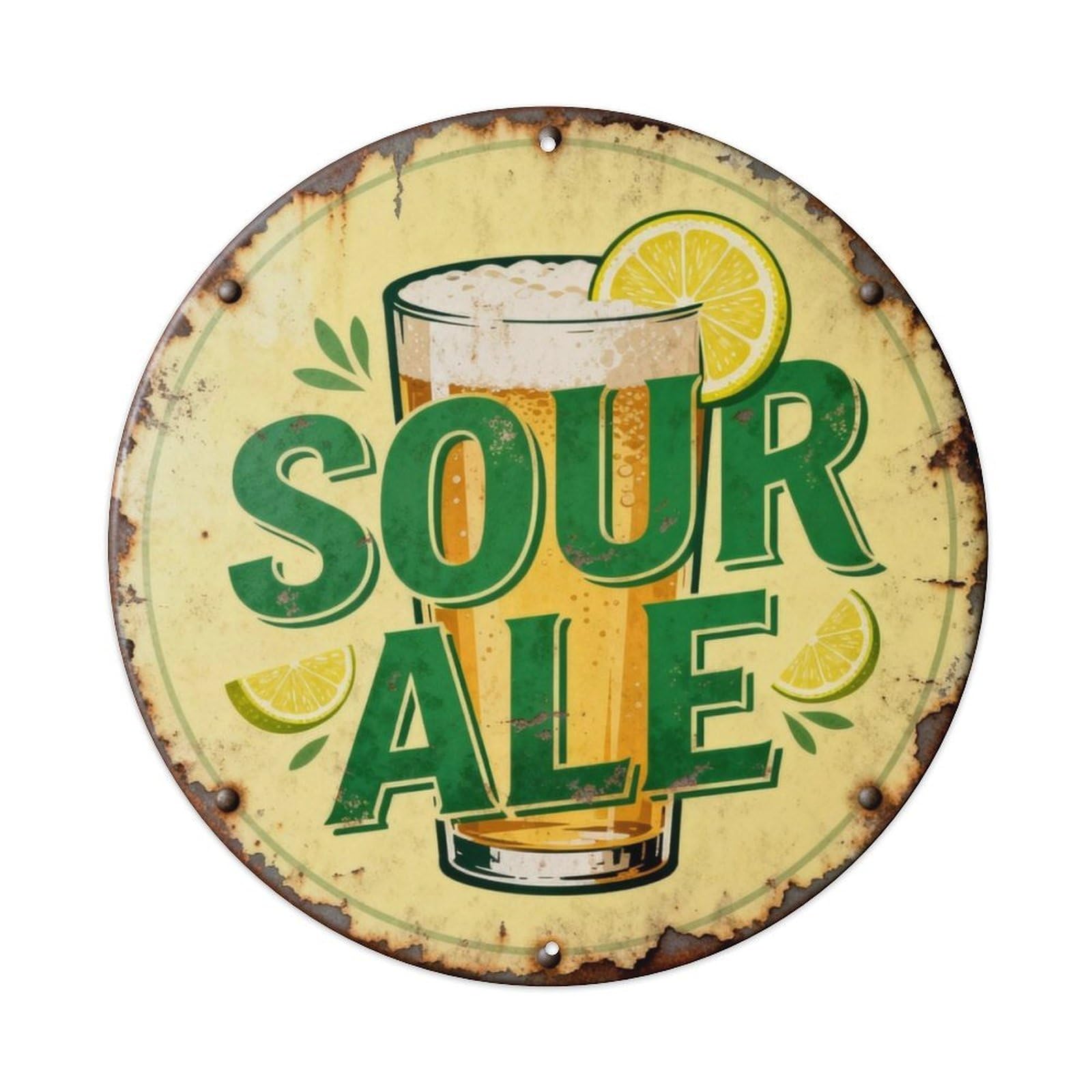 Sour Ale Metal Tin Sign Plaque