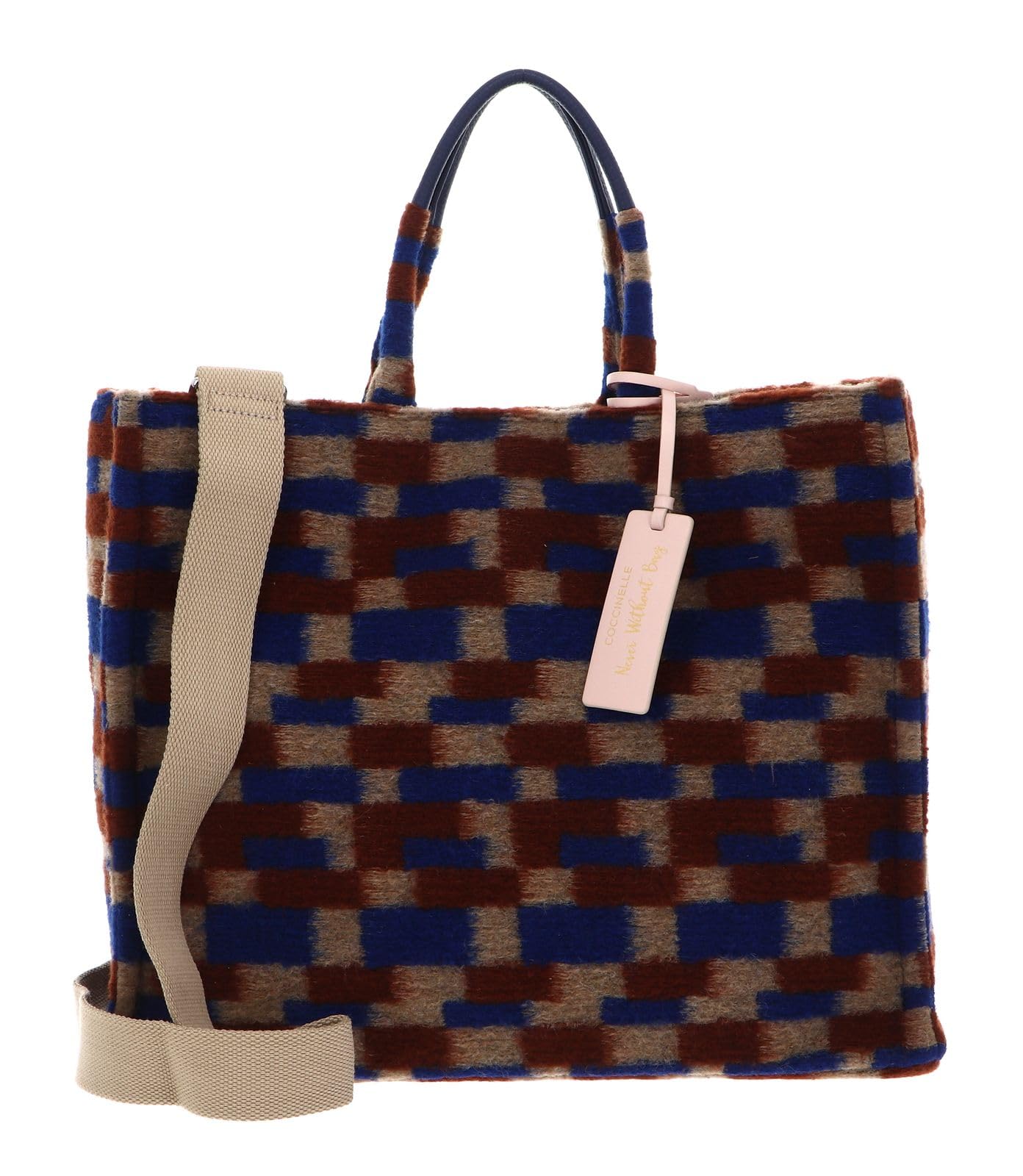 COCCINELLE bolso shopper Never Without Bag Preppy Grained Leather Shopper Multi