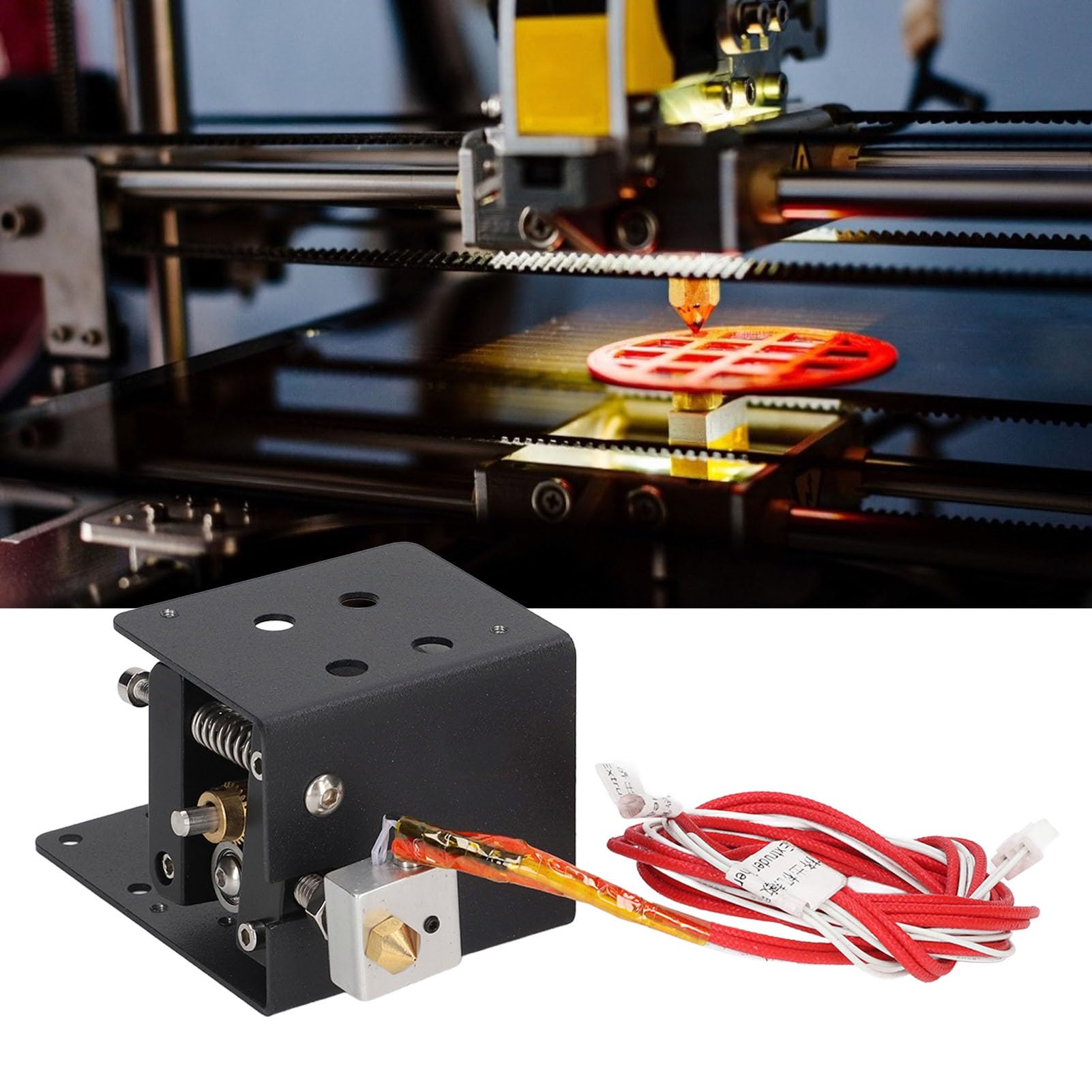 Estrusore Hot End per Stampante 3D Anet A8 PLUS con Motore Passo-passo 42 Testina Ugello 0,4 Mm per ABS PLA, Riscaldatore 24 V 40 W