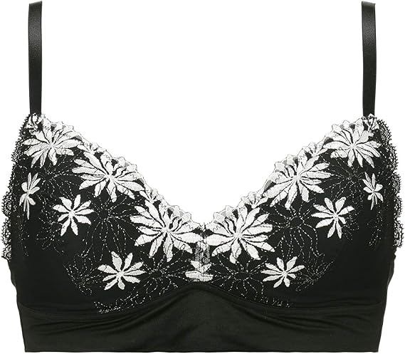 Amazon トリンプ 天使のブラ スリムライン 484 ノンワイヤーブラレット レディース M014 ブラック 日本 L 日本サイズl相当 ブラジャー 通販