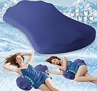 Vista 11 de Almohada de apoyo lumbar para dormir – Almohada de espuma viscoelástica para la parte inferior de la espalda para la cama para aliviar el dolor