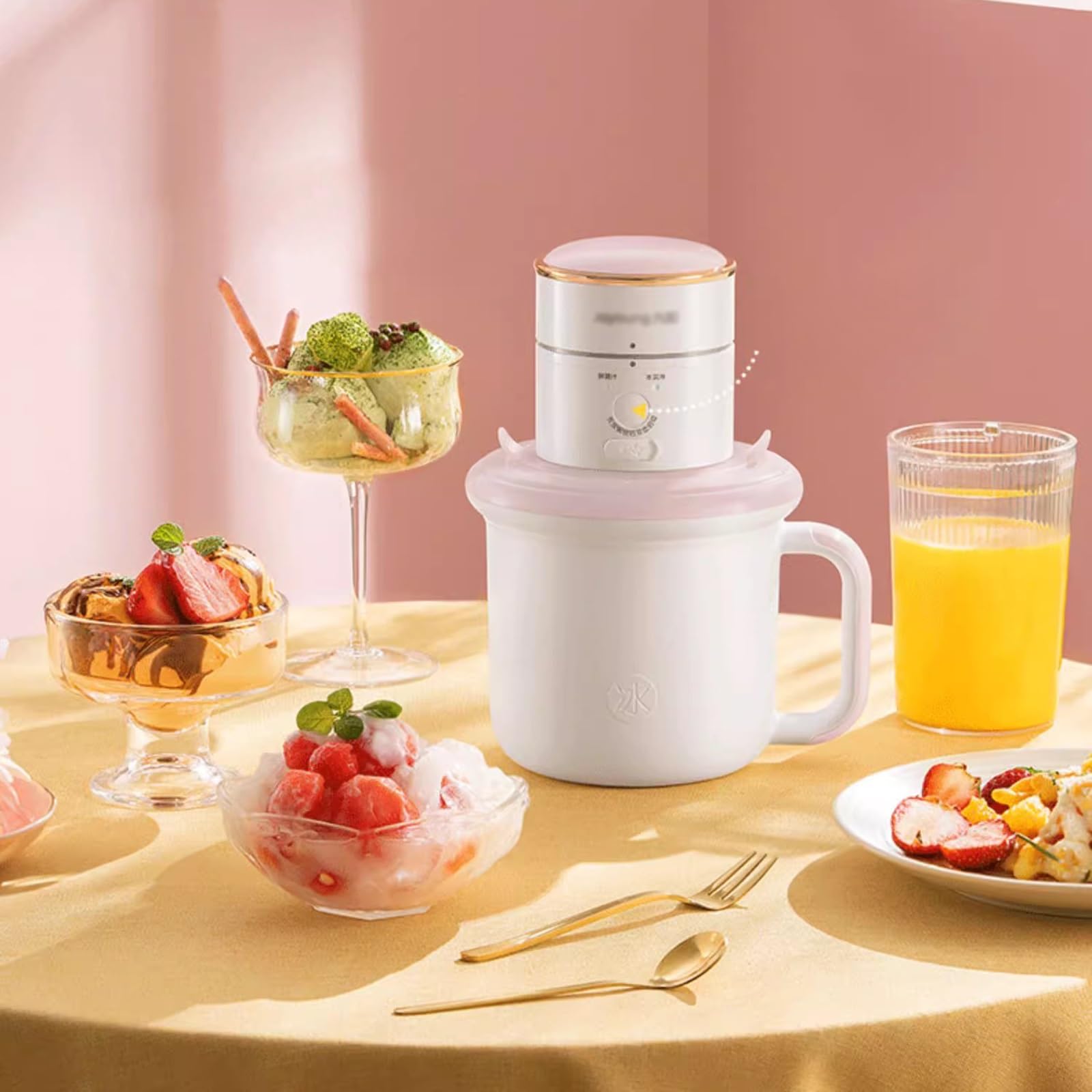 GRFIT heladera Ninja Enfriador de máquina de Helado Multifuncional for el hogar, Vaso exprimidor de Jugo eléctrico portátil Heladera