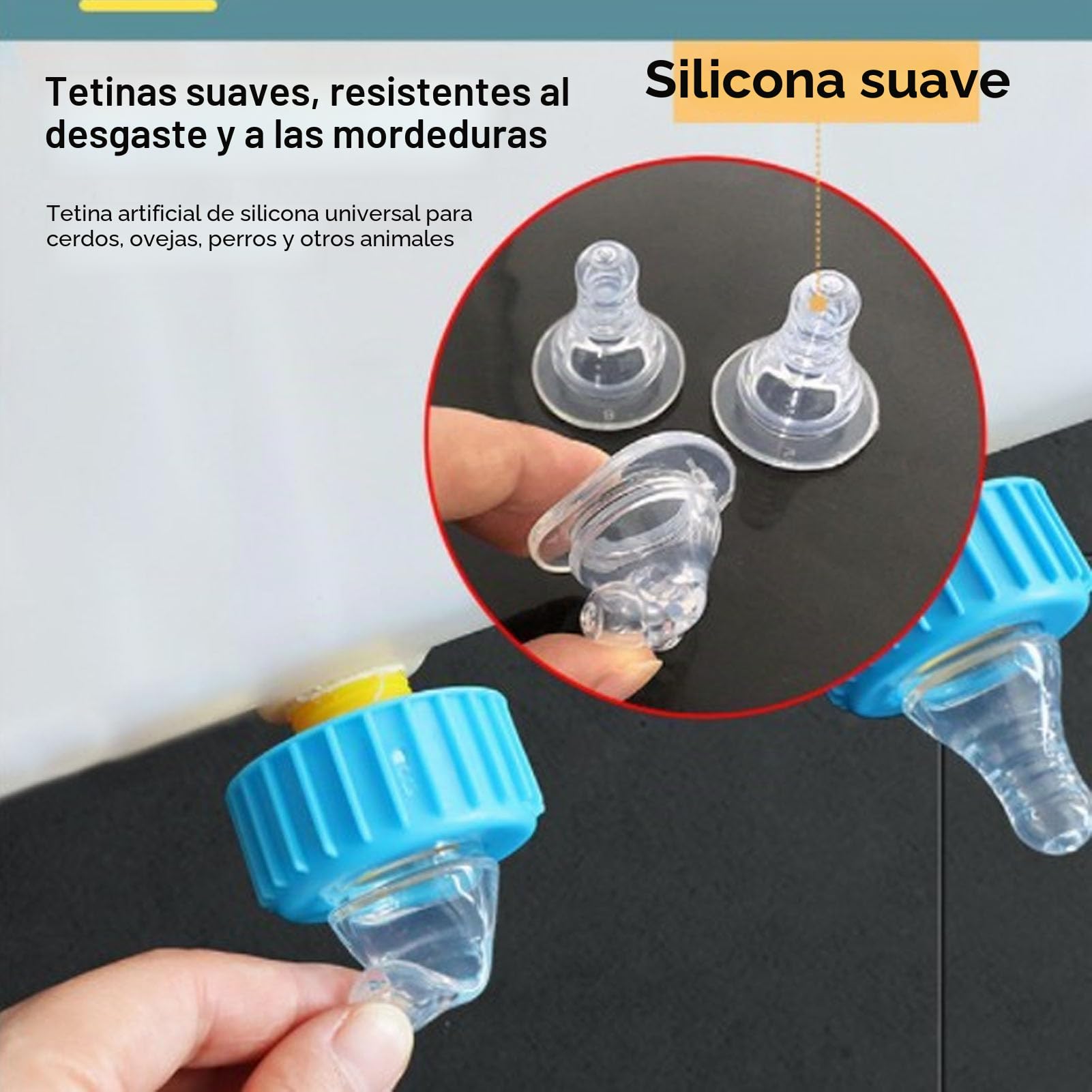 Alimentador De Bebida De Cordero De Silicona, Cubo De Alimentación De Leche para Ganado Montado En La Pared De 10L con 8 Tetinas, Ideal para Lactancia De Animales De Cordero