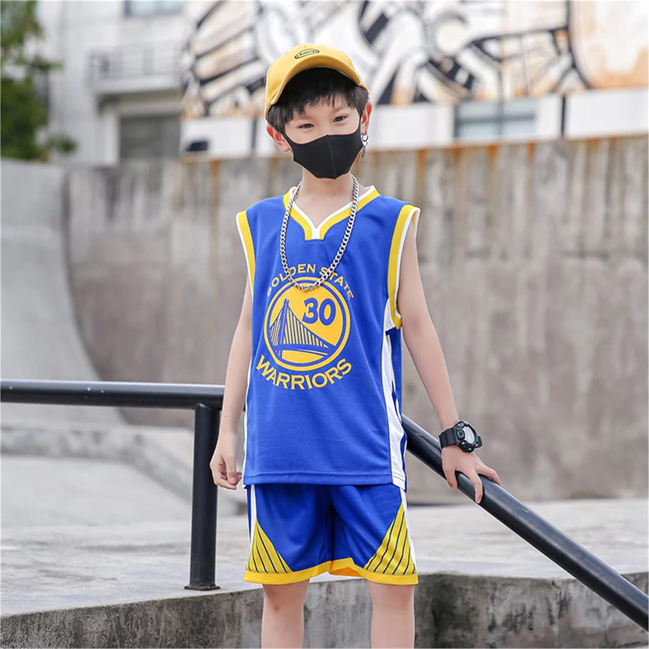 Ensemble de Basket-Ball pour Enfants 2 pièces,Ensemble de Basket-Ball Unisexe pour Enfants 2-16 Ans,Chemise de Basket-Ball pour Enfants