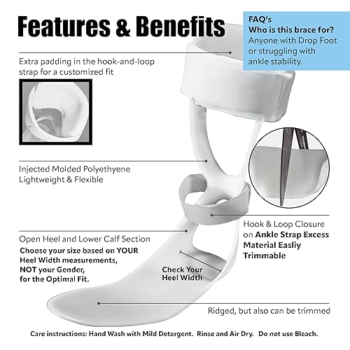 Miniatura 2 de Sueco Deluxe AFO Drop Foot Estabilizador Brace