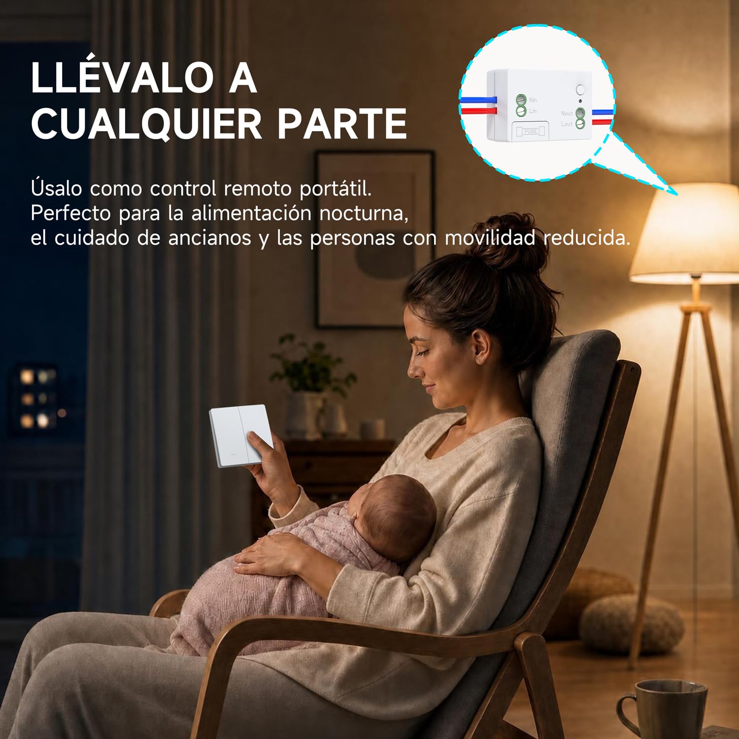 Kit de interruptor inalámbrico cinético sin pilas interruptor autoalimentado interruptores inalámbricos quinético sin pila control remoto radio interruptor de iluminación inalámbrico RF (EU 2Gang 2V2
