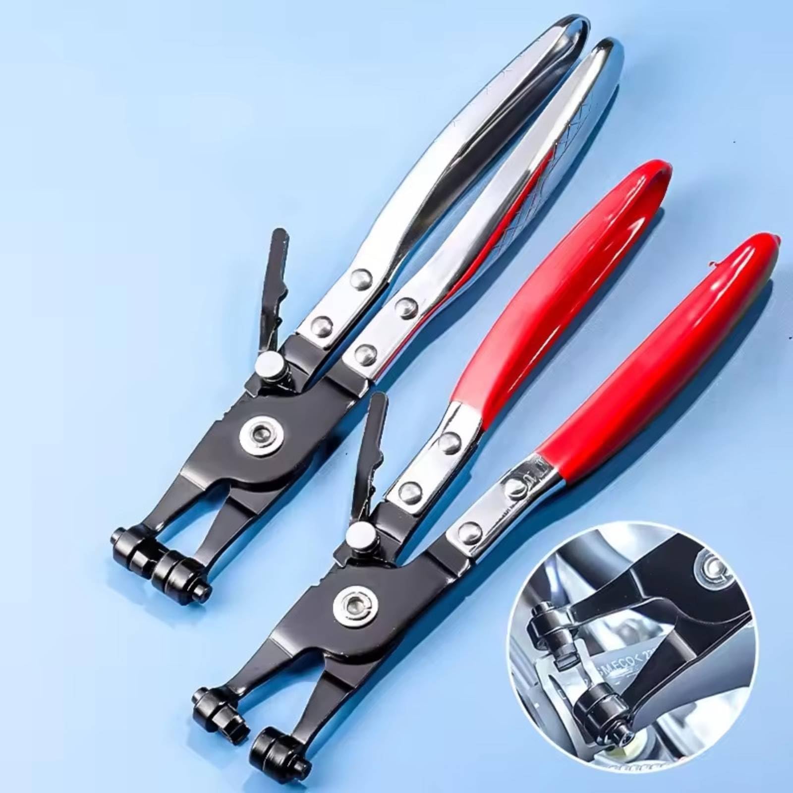 9 Pezzi Pinza a Cavo Flessibile con Valigetta Kit di Pinze Flessibili Utensili per Meccanici