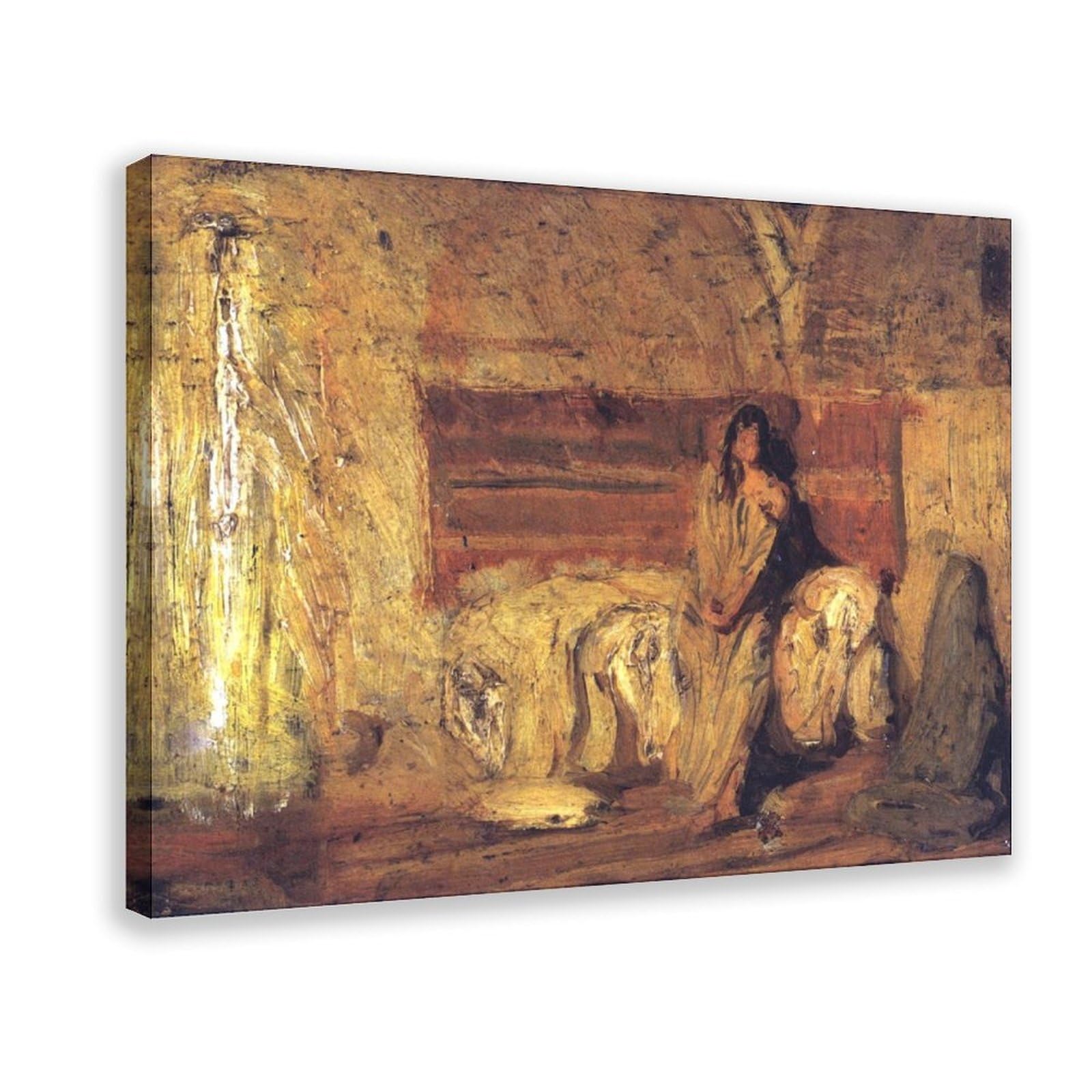 Impression sur toile Study for The Annunciation Tanner | Émotion et douceur - 8