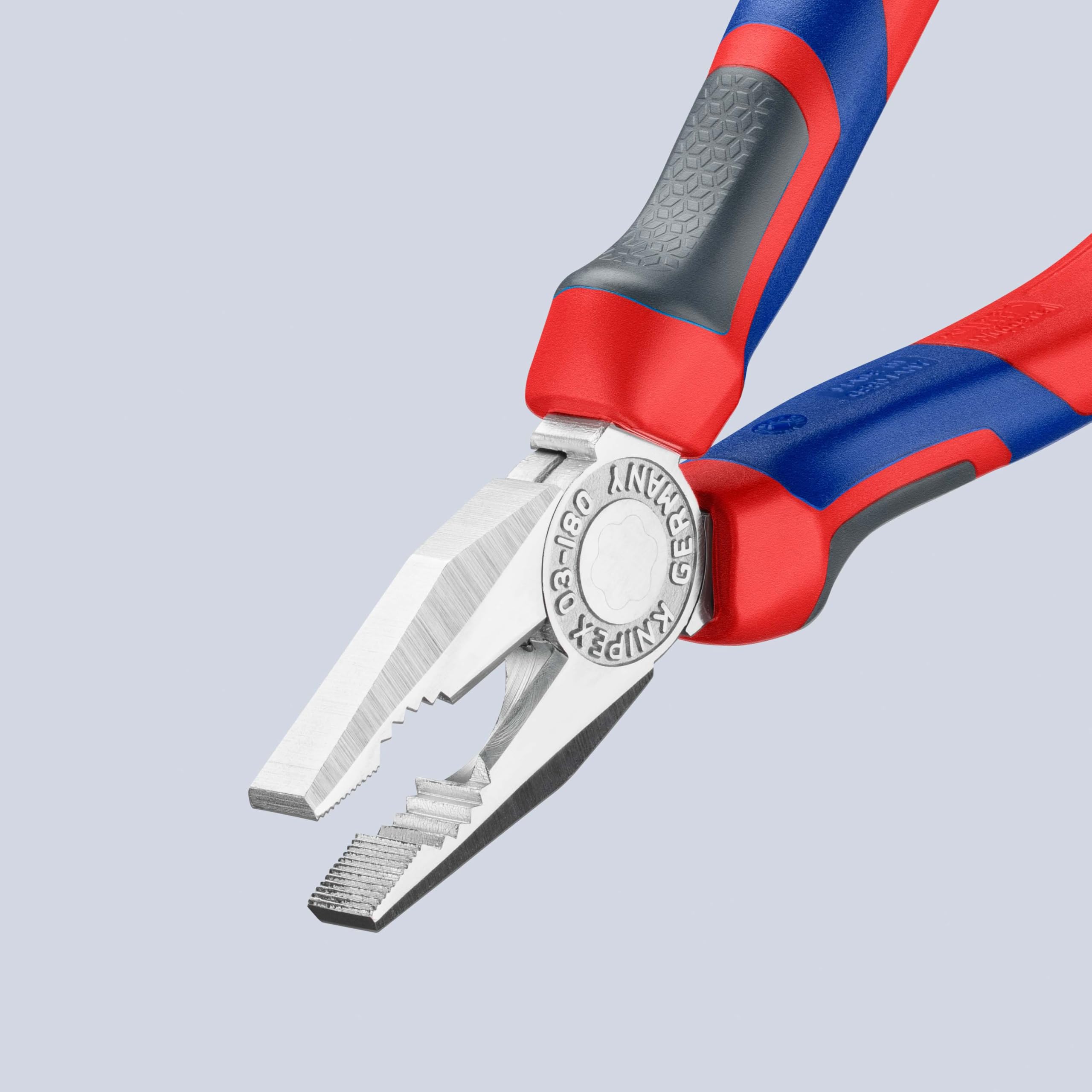 KNIPEX Szczypce uniwersalne chromowany z rękojeściami Comfort 180 mm, 03 05 180