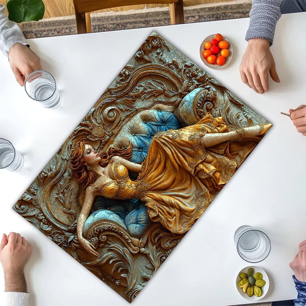 Puzzle 1000 Piezas, Puzzle Mujer de Madera para Adultos, Regalos -2638