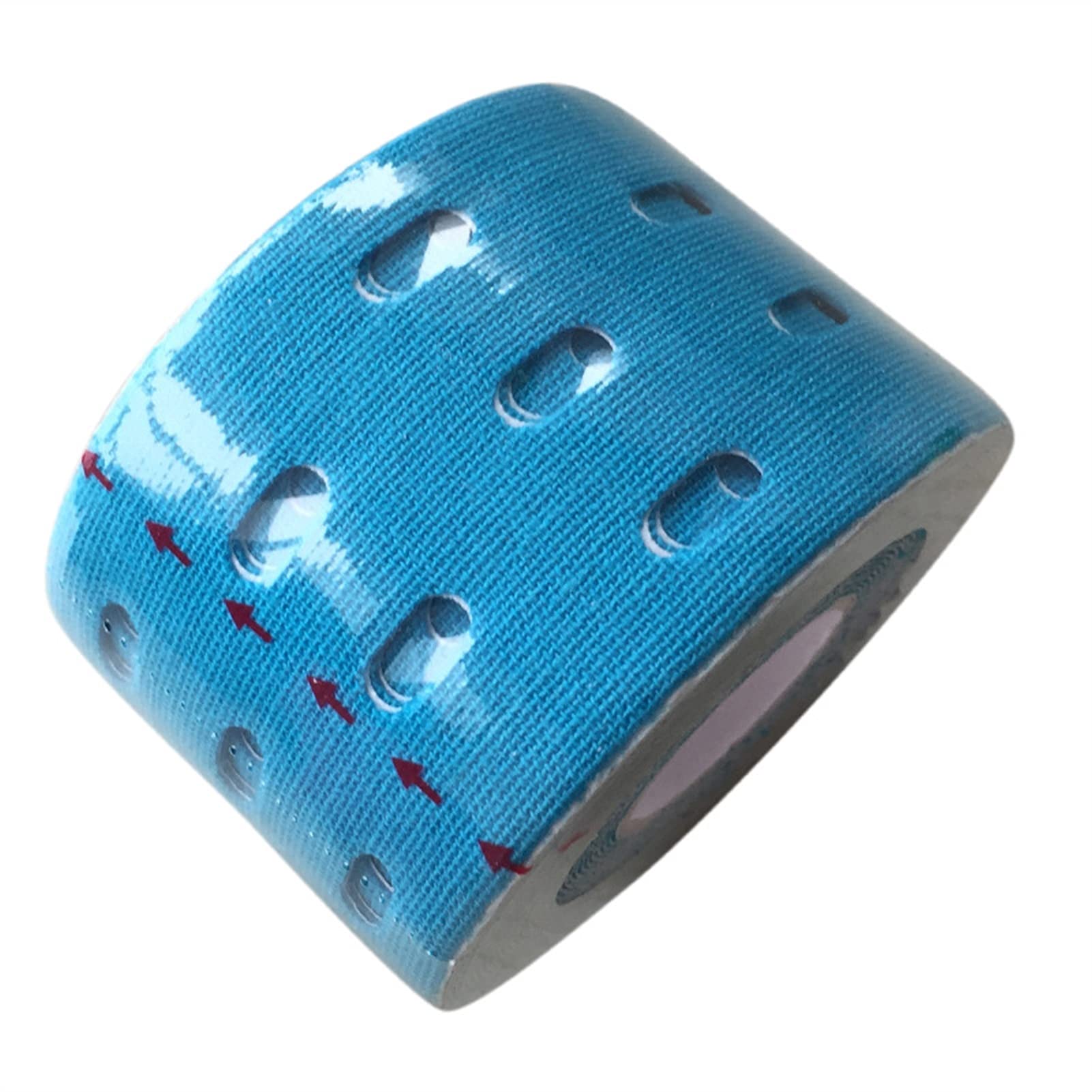 4 pz 5 cm * 5m Perforato kinesiologia Muscolare Nastri Traspiranti Nastro Adesivo Elastico Palestra Sport Ginocchio protettore Muscolare con Fori
