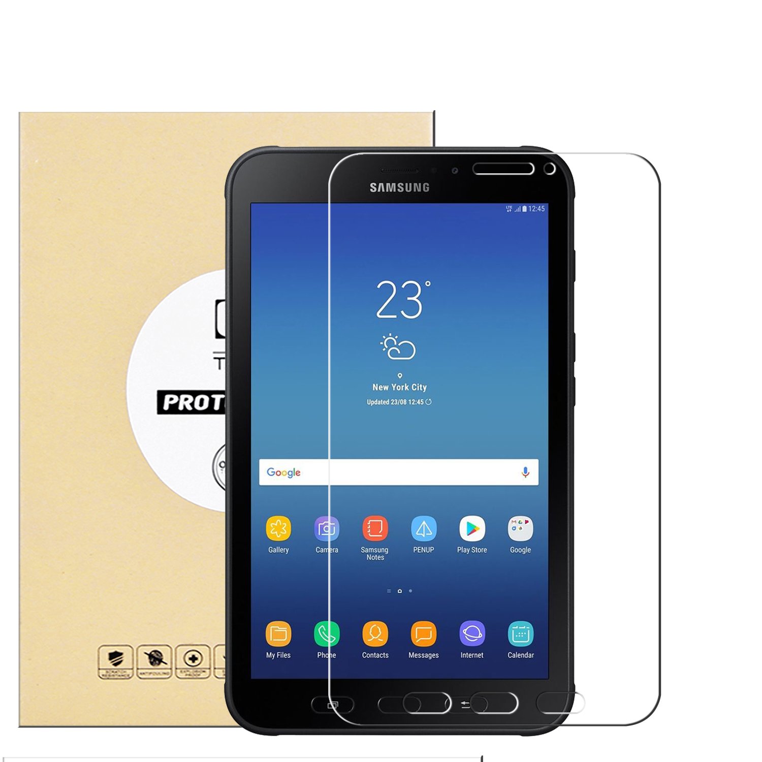 Kttwo Galaxy Tab Active Screen Protector Glass Full Screen