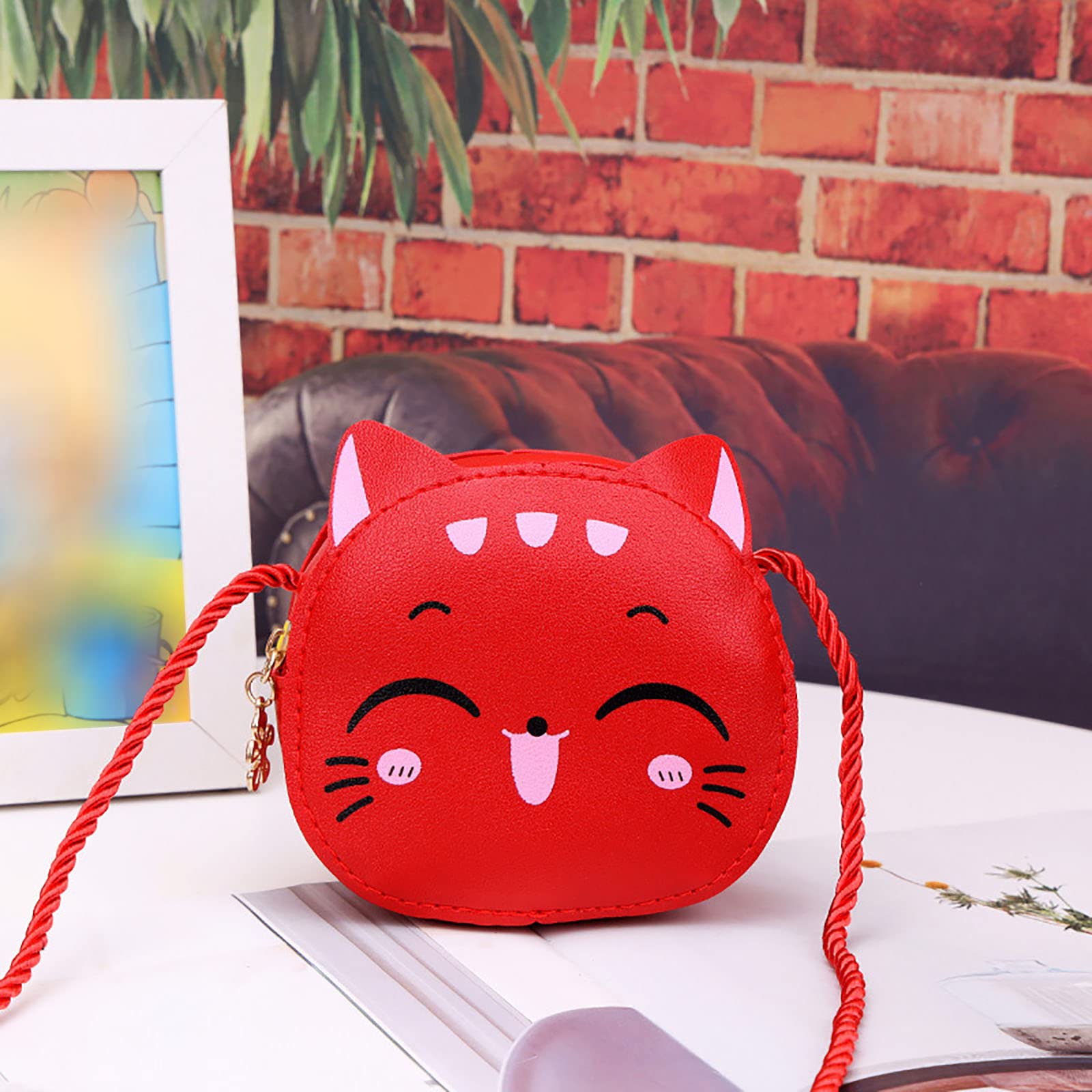 2026 Borsa a tracolla da donna per bambini Borsa a tracolla con gatto Cartoni animati a tracolla Crossover