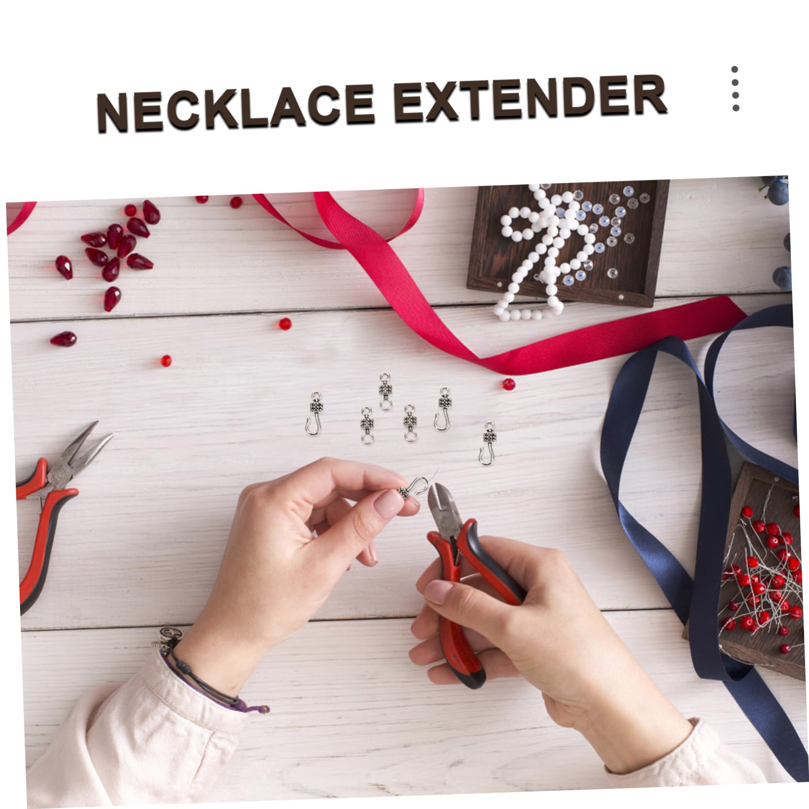 TEHAUX 100paia Chiusure Per Collane e Accessori Per Per Artigianali e Decorazioni