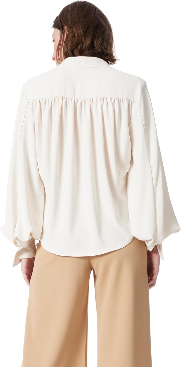 DEE OCLEPPO Womens Jane Long Sleeve Button Front Blouse Standard - Image 3