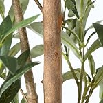 Arbre olivier artificiel 4ft, Olive Tree Lush Faux pour Intérieur avec Trunk en Bois Naturel et Fruits Lifelike, Olive tre Tall Fake pour Home Decor Bureau Salon, 1Pcs