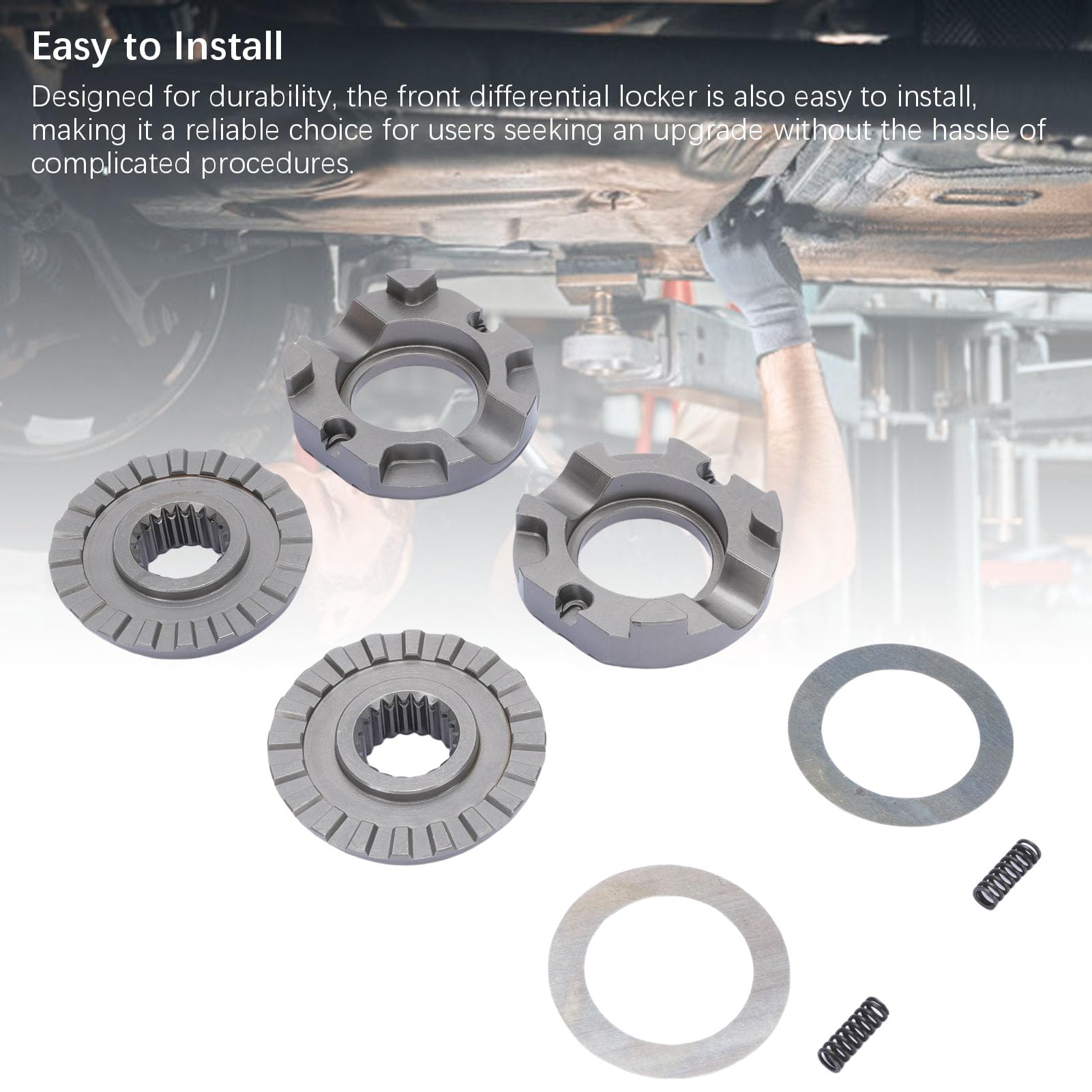 Qqmora Bloccaggio Differenziale Anteriore Aggiornamento in Metallo Resistente Controllo della Trazione Migliorato per Veicoli Fuoristrada Commander Outlander Renegade X3 ATV UTV
