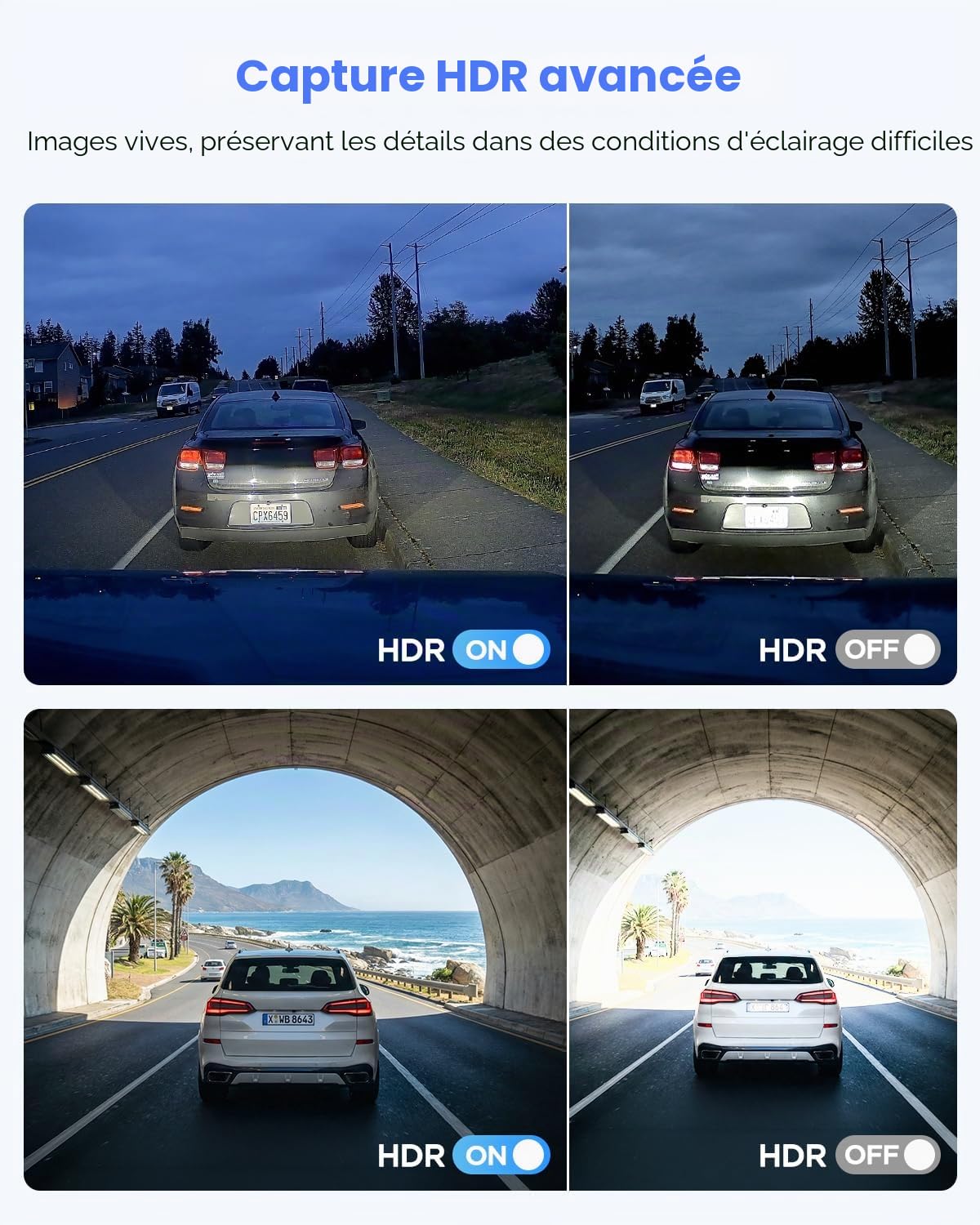 VIOFO A119 V3 Dashcam Avant avec GPS, Caméra de Voiture 2560x1600P Quad HD+ 140 Degrés, G-Sensor, Mode de Stationnement Tamponné, Détection de Mouvement, Enregistrement d'urgence, CPL Optionnel…