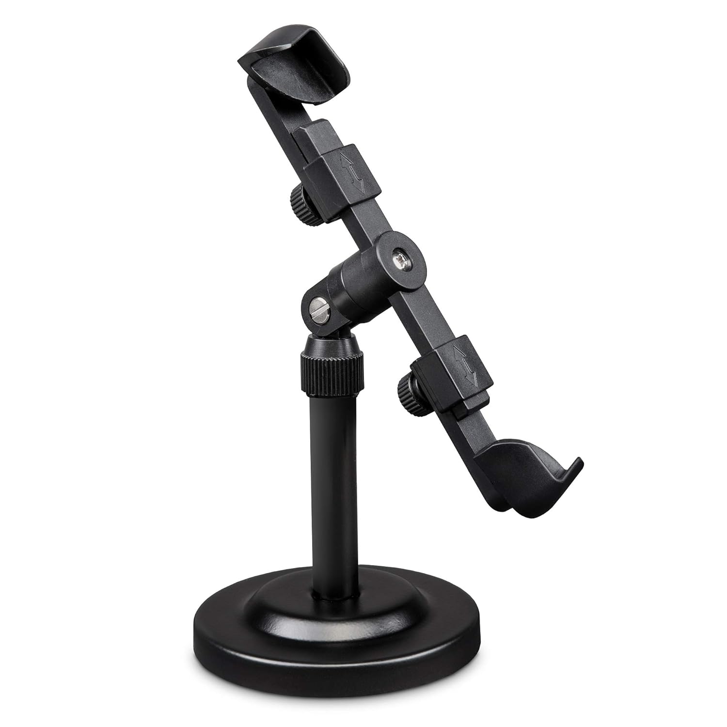 LyxPro Cell Phone Tablet Stand Holder clip on Grip For Table Or Desk Adjustable 360 Degree Rotating Swivel