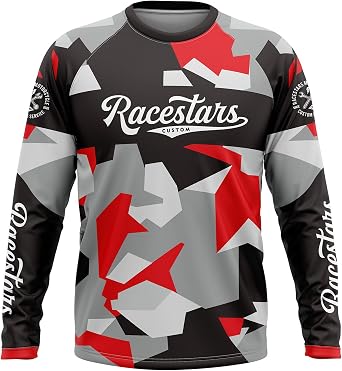 Mens Cycling Jersey Motocross Long Sleeve Mountain Bike T Shirt Anti-uv Dirt Bike ATV Enduro MTB Jersey Racewear
