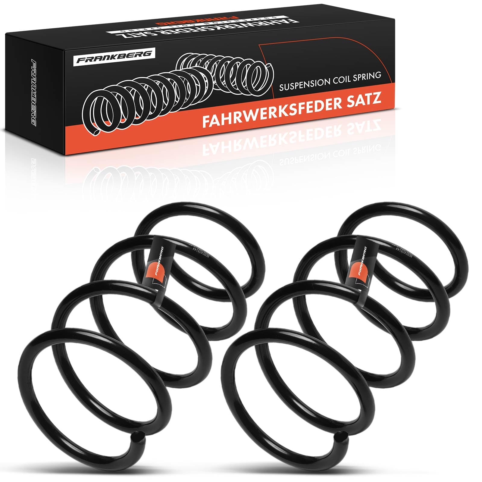 Frankberg 2 ressorts de suspension pour essieu avant 8200681764 | Compatible avec: Éolienne E4M, Twingo II CN0