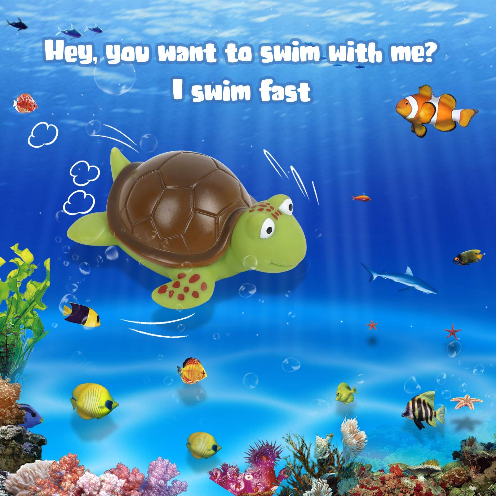 XY-WQ Floating Pool Thermometer, Large Size Easy Read for Water Temperature, Shatter Resistant with String for Outdoor and Indoor Swimming Pools and Spas (Turtle)