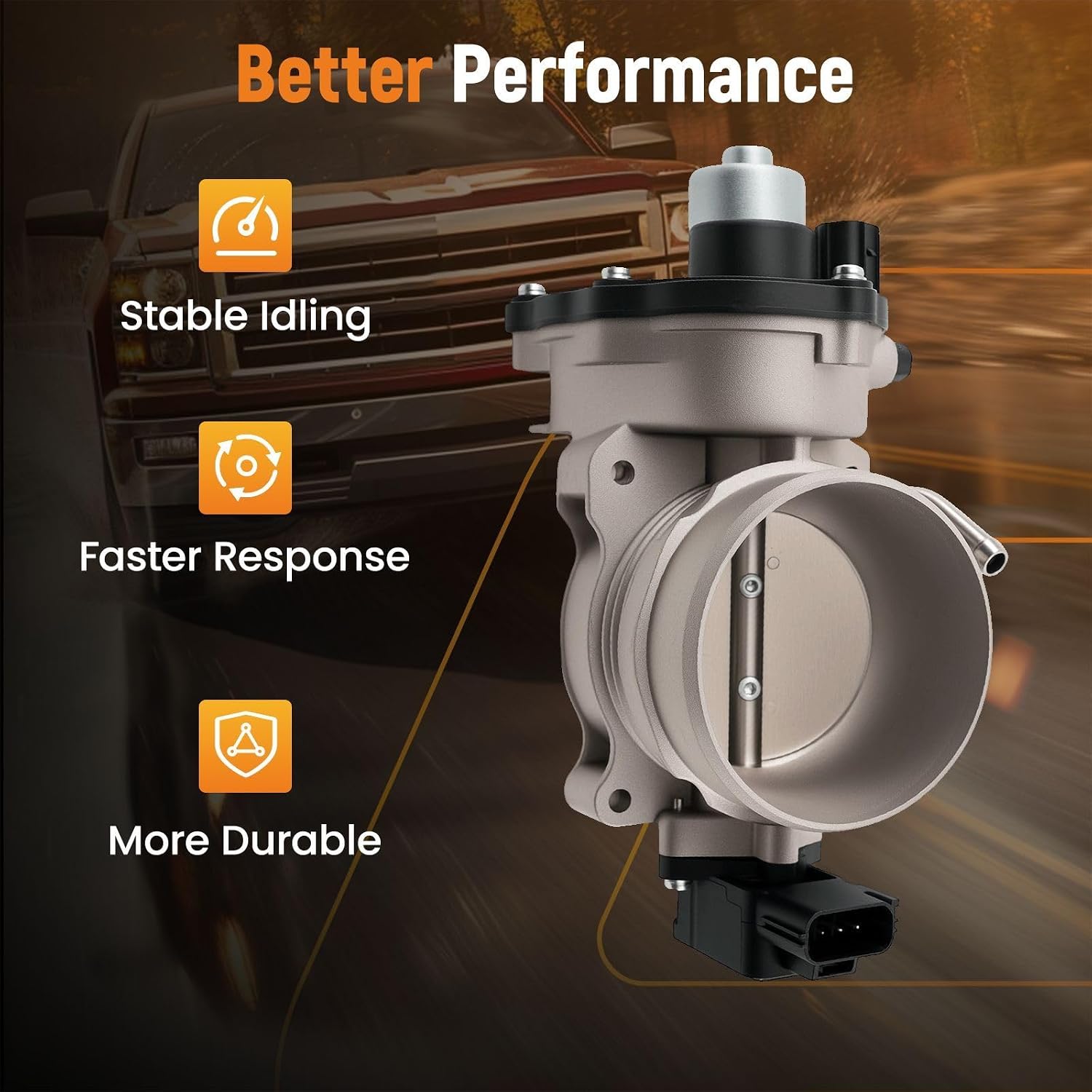 maXpeedingrods S20171 Electronic Throttle Body for Ford Thunderbird 3.9L 2003-2005, for Ford Thunderbird 50th Anniversary Edition 3.9L 2005, for Lincoln LS 3.9L 2003-2004, Replace 3W4Z9E926AA, 676029