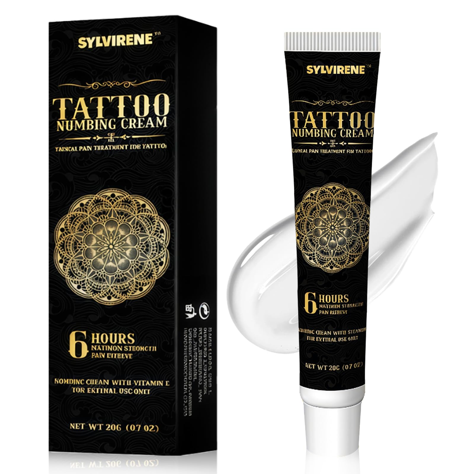 20g Crema para Tatuajes, Crema Calmante y Hidratante, Tattoo Cremas Cuidad, Absorción Rápida, Para Usar Antes, Durante y Después de Tatuarse, Para aliviar el dolor Compact by Design (certificación desarrollada por Amazon)