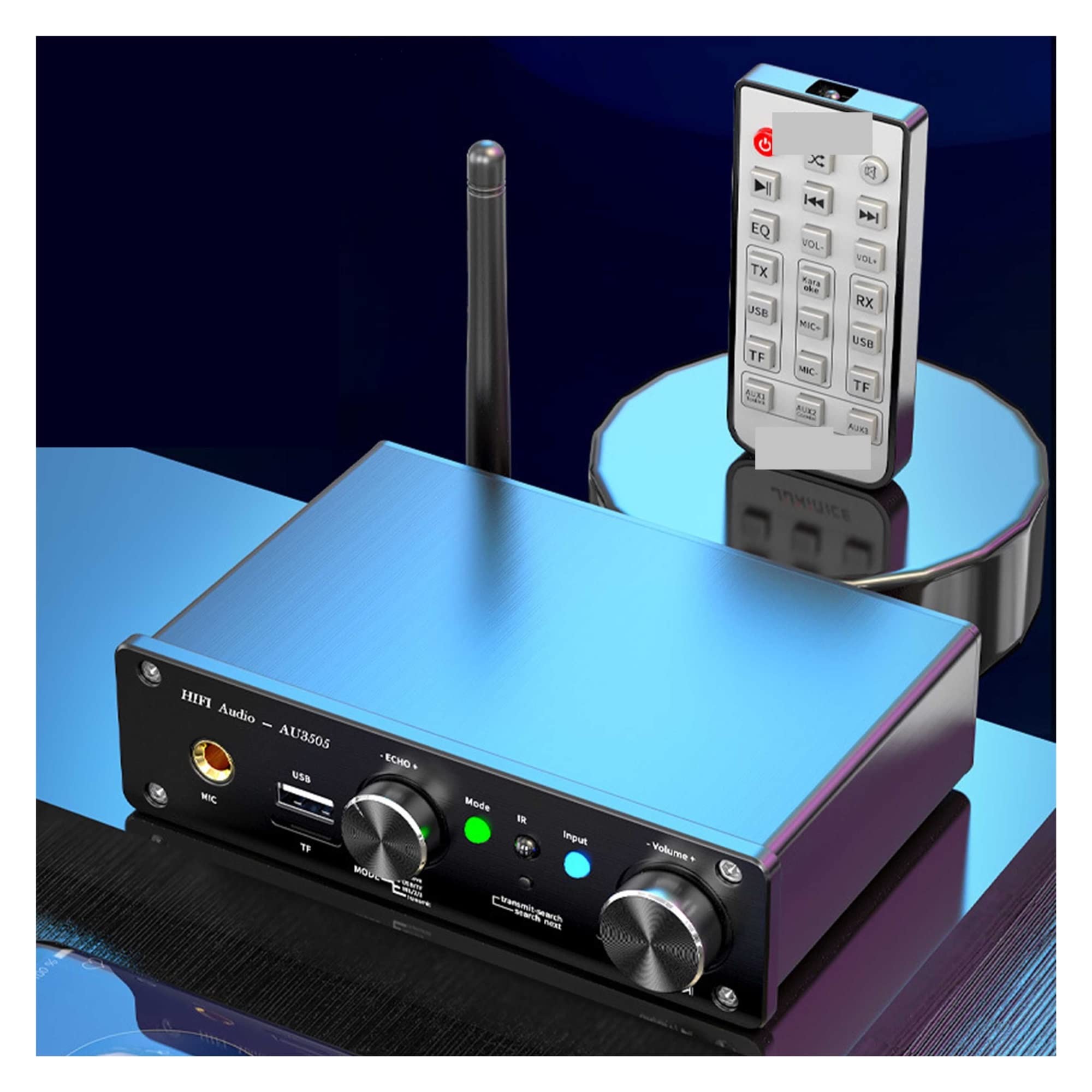 Trasmettitore Ricevitore PC TV Commutatore audio Adattatore for cuffie for musica a bassa latenza Preamplificatore for microfono per PC, TV via cavo(2)