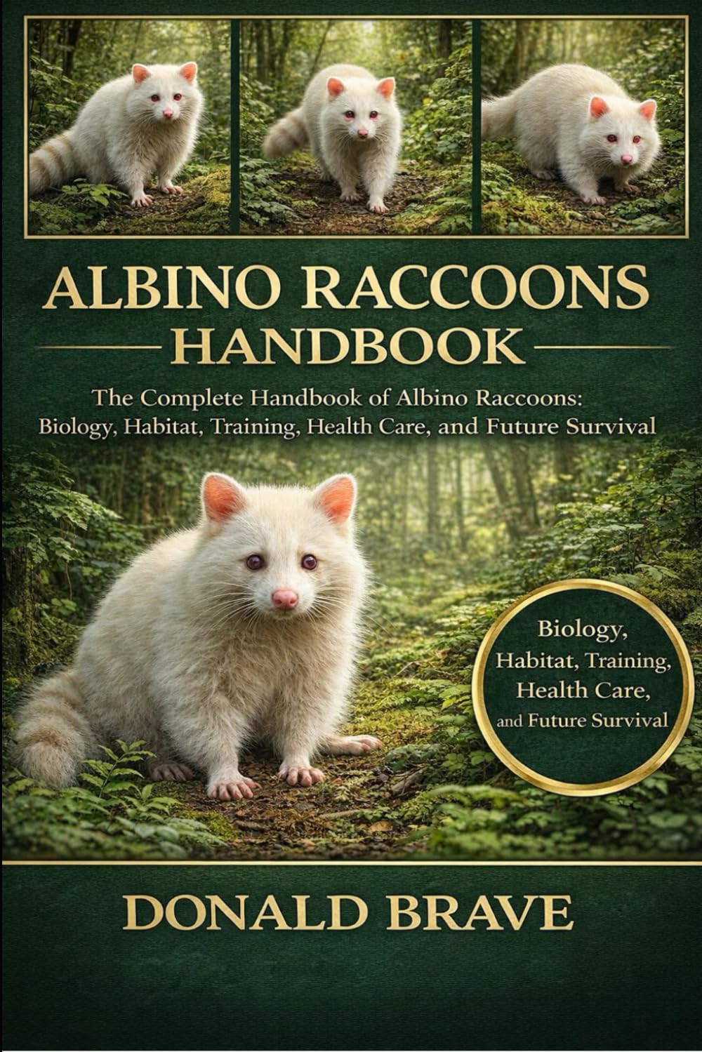 ALBINO RACOONS HANDBOOK: The Complete Handbook of Albino Raccoons: Biology, Habitat, Training, Health Care, and Future Survival.