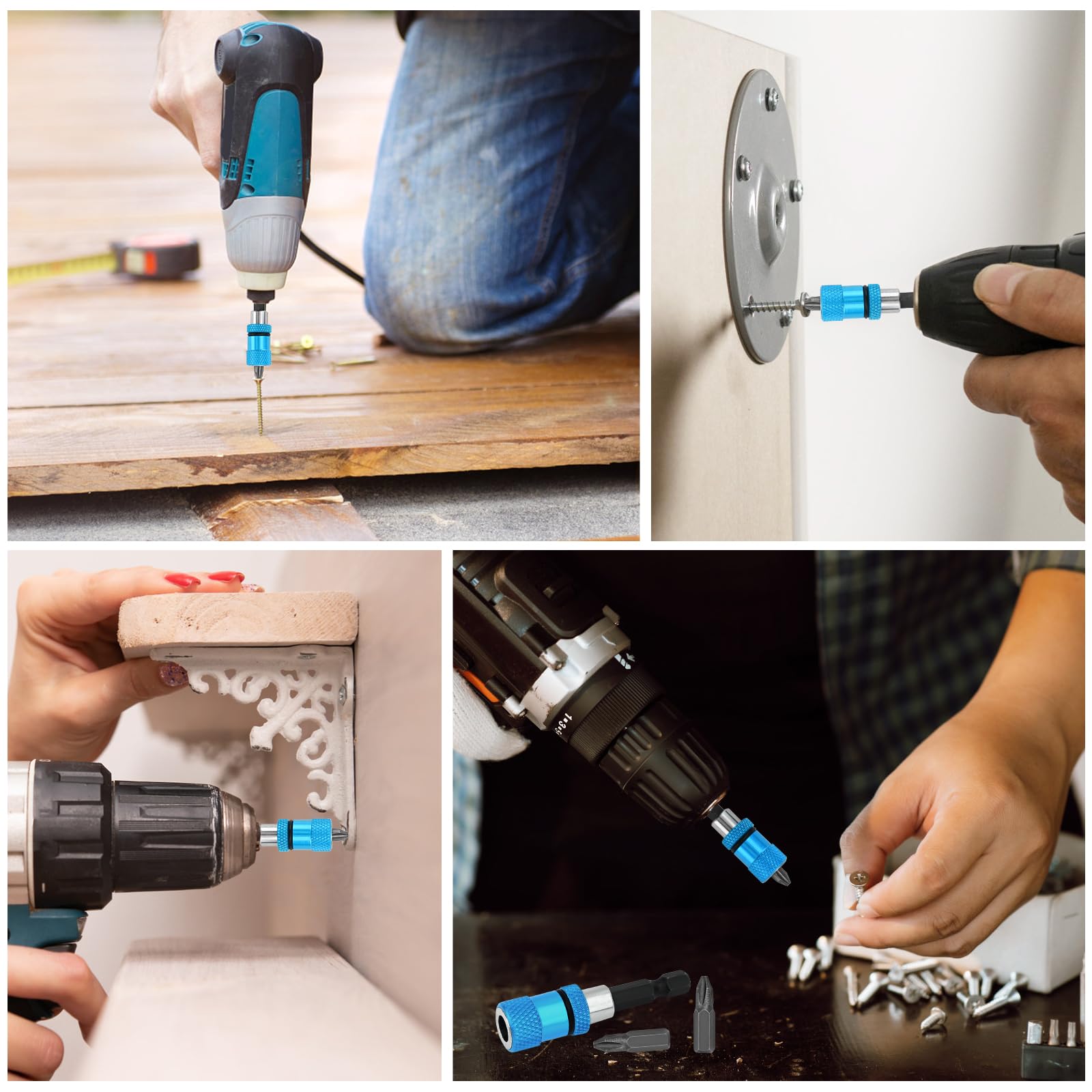 Set 3 Portapunte Magnetici Per Cartongesso - Con Punta PH2, Codolo Esagonale 1/4" - Foto 4