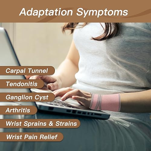 Miniatura 3 de INDEEMAX 2 unidades de muñequera de cobre para túnel carpiano, alivio del dolor, artritis, tendinitis, muñequeras ajustables de compresión para