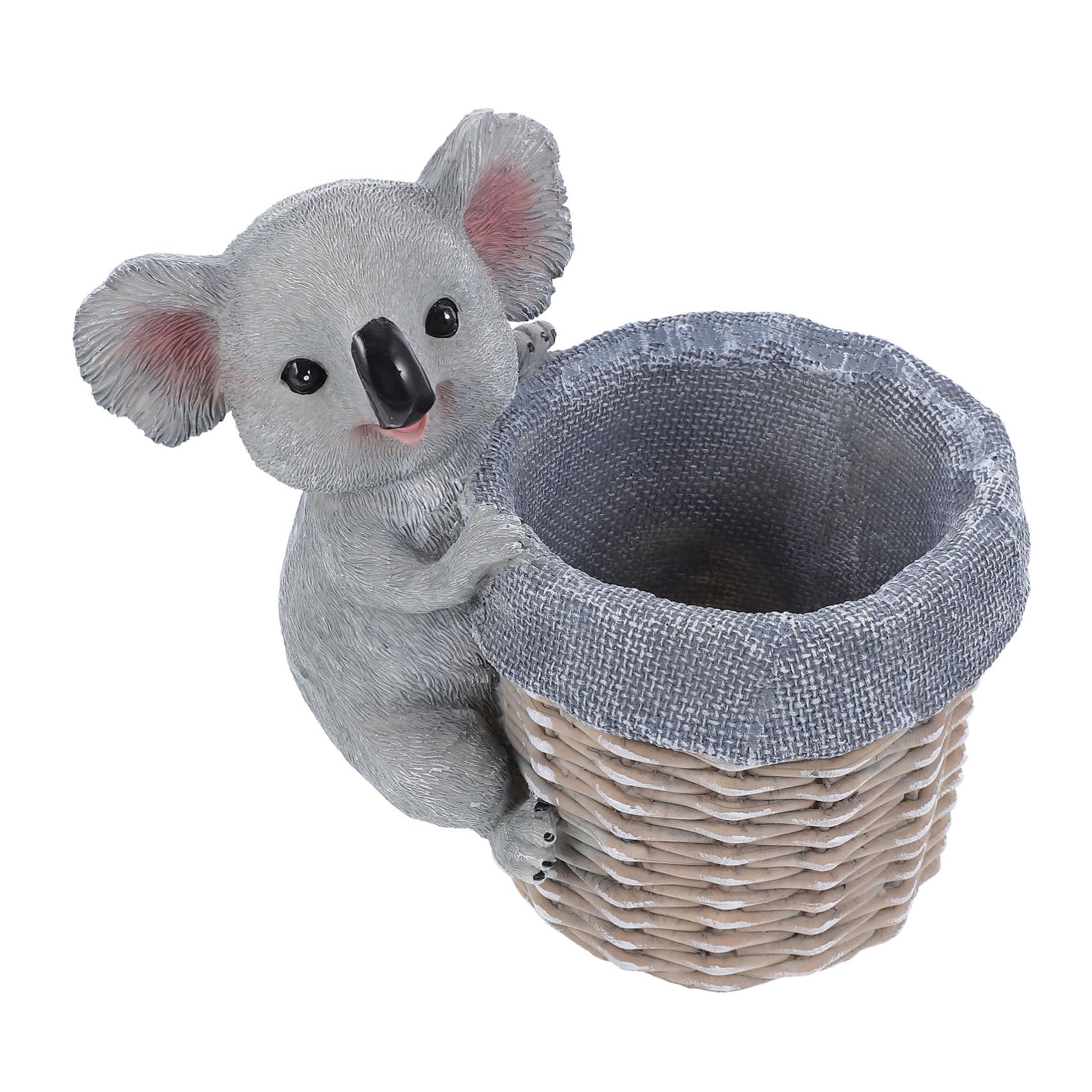 NUOBESTY Organizza La Tua Scrivania Con Il Portapenne 3d Koala - Portapenne Da Trucco in Resina E Portatile