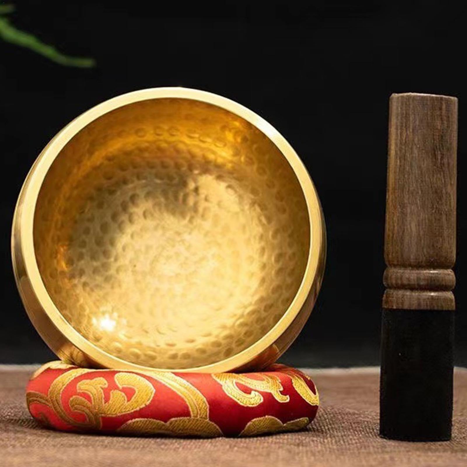 Set di campane tibetane – Campana tibetana per meditazione, ciotola tibetana fatta a mano, per meditazione, decorazione zen, martelletto, meditazione, yoga, chakra