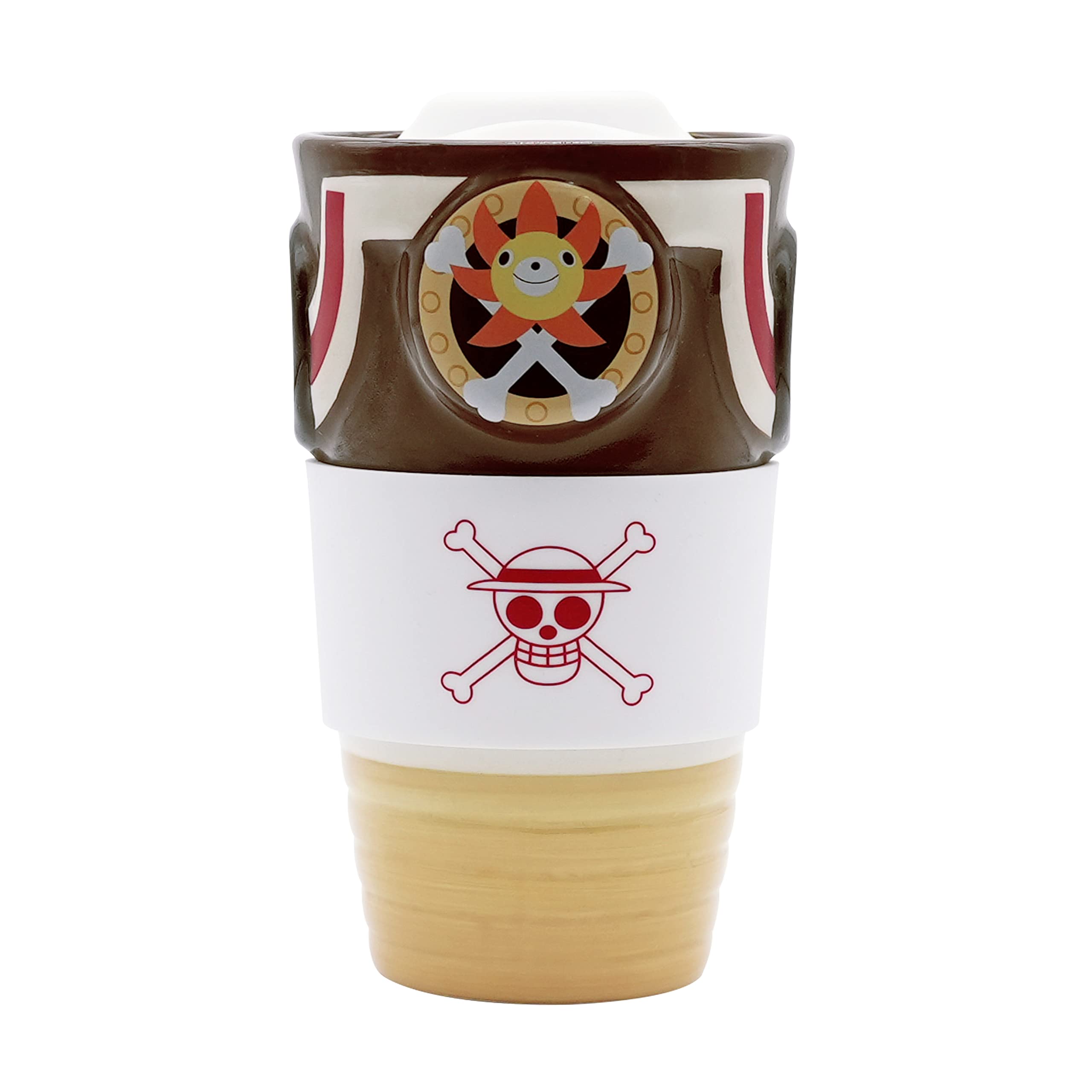 ABYSTYLE - ONE PIECE Tazza da viaggio in ceramica Thousand Sunny