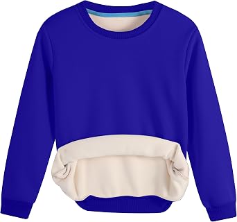 Kids Fleece Sweatshirt Crewneck Pullover Sweatshirt Boys Girls for Toddlers