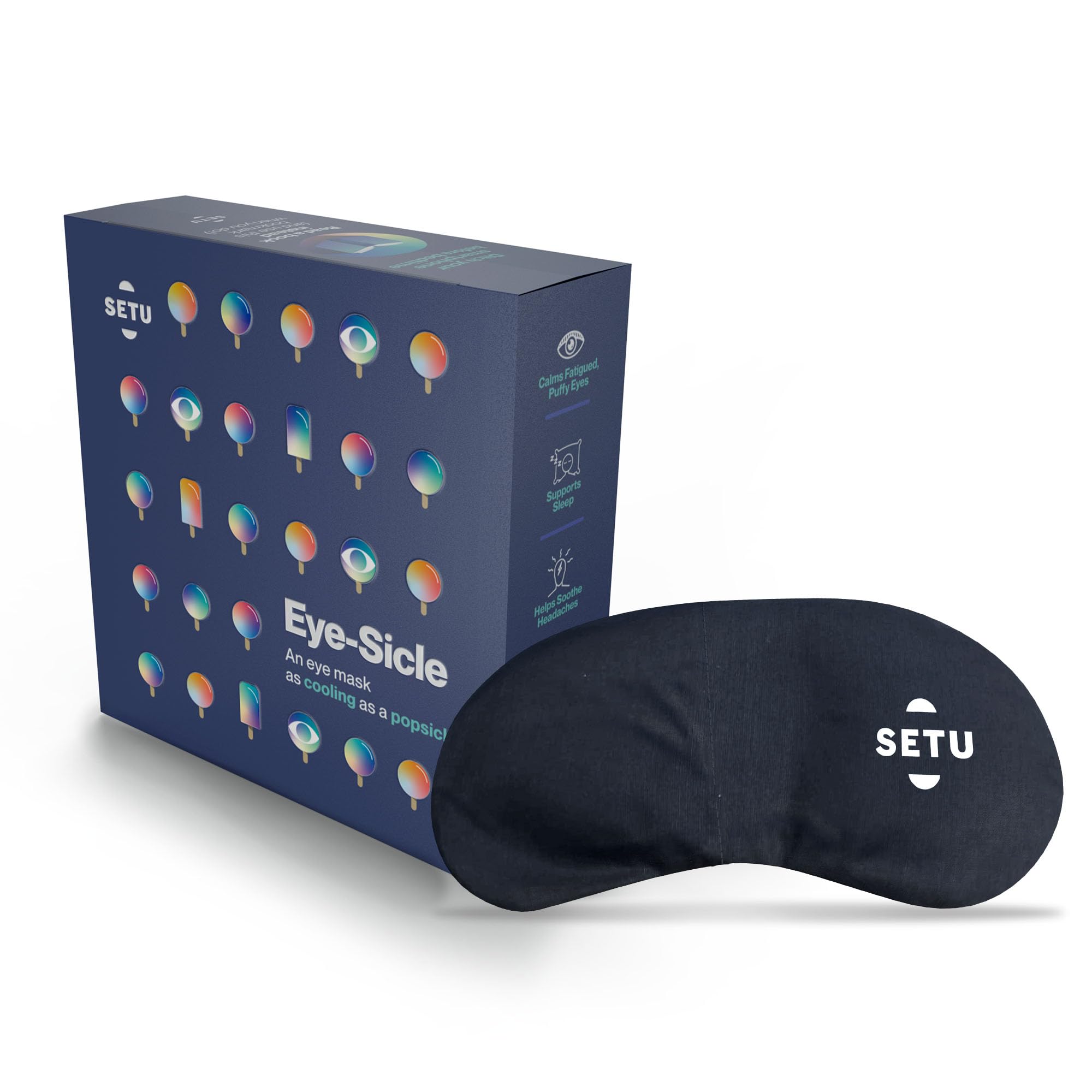 SETU Fabric Eye Mask (Color-Black)-Pack Of 1|Super Soft Adjustable Sleep Mask And Blind Fold|(Use With Setu Melatonin) For Sleeping, Travelling, Relaxation, Blind Fold (B0B8VL3594) Amazon Price History, Amazon Price Tracker