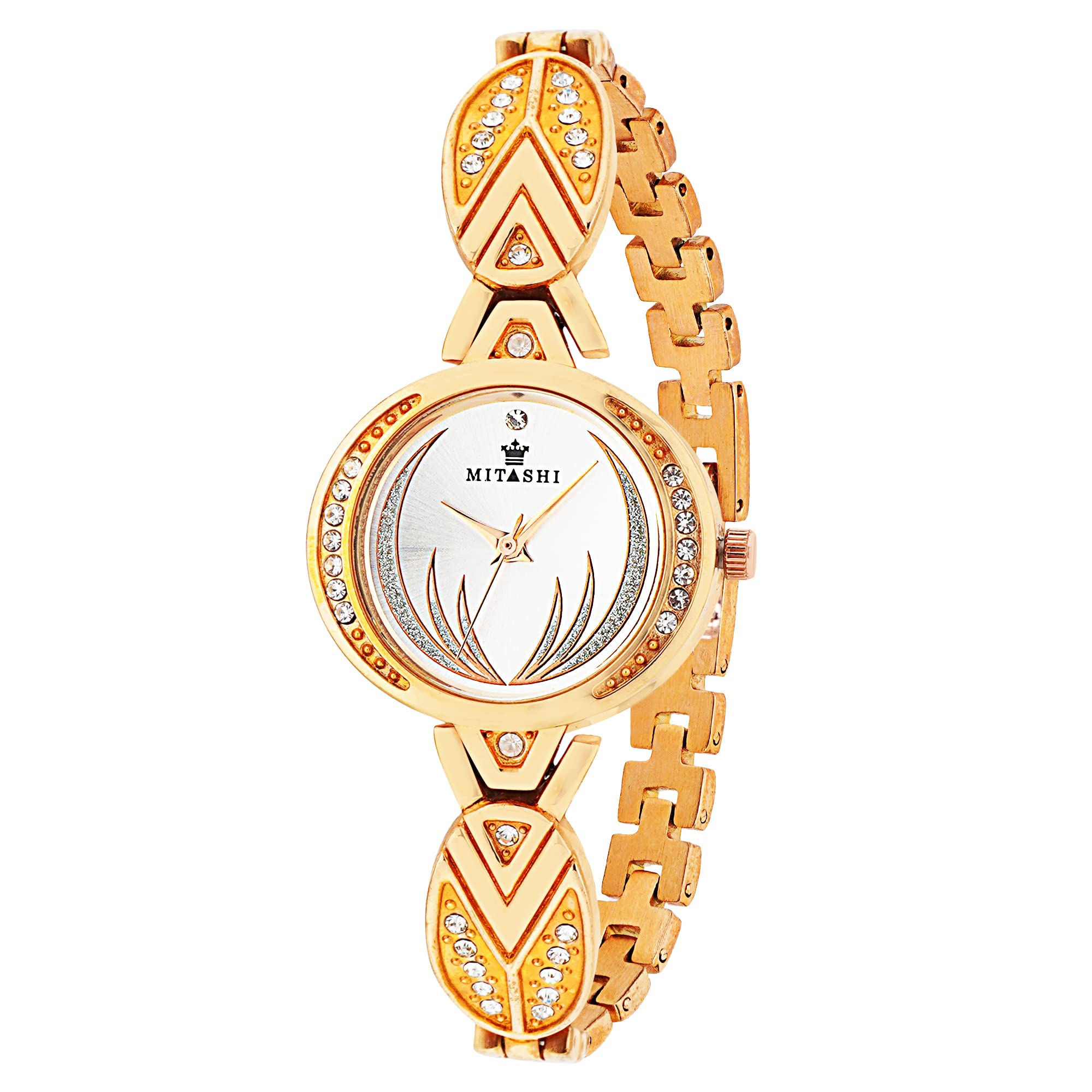 MITASHI Analog Womens Wrist Watchs (Golden) (B0B8251ZTQ) Amazon Price History, Amazon Price Tracker