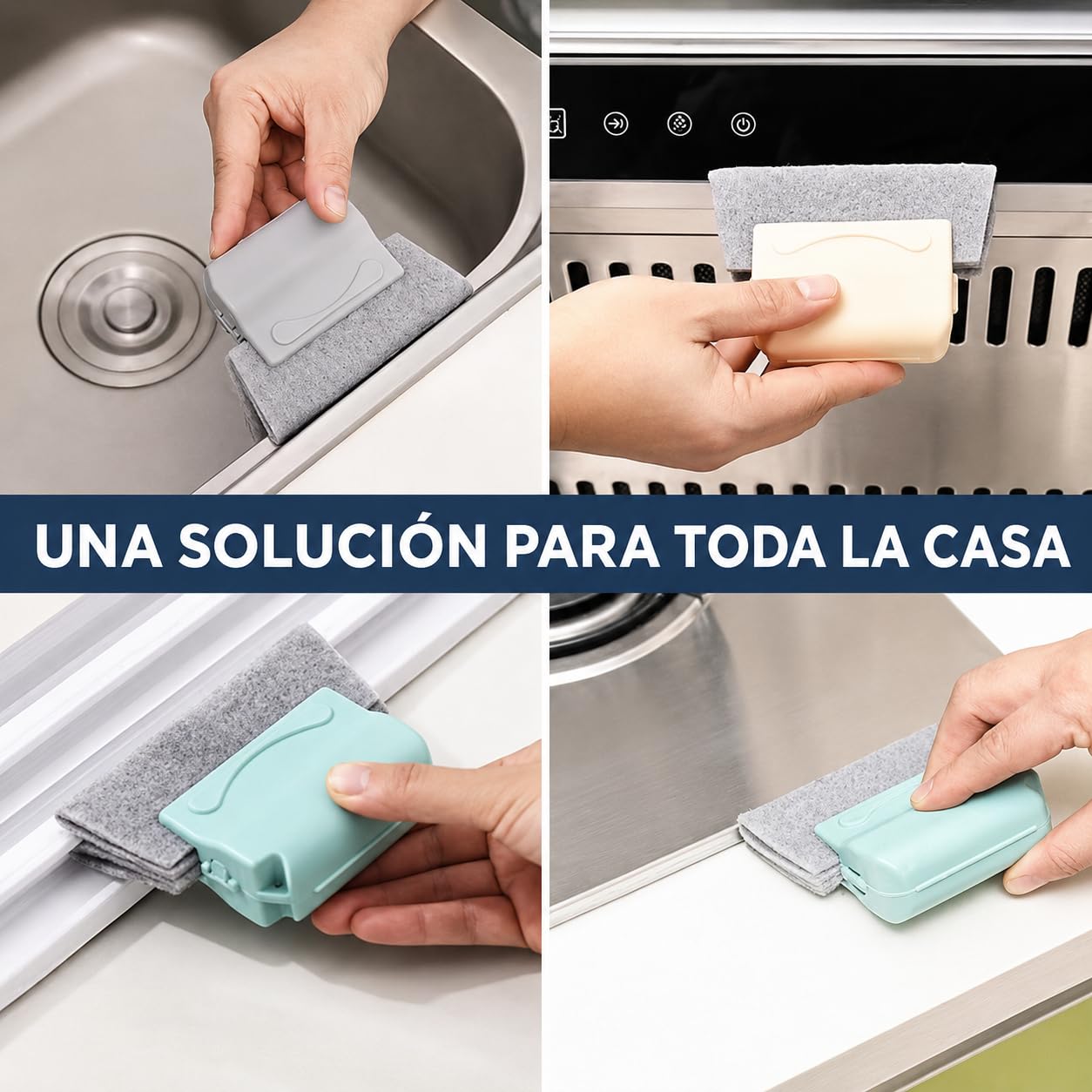 Pack 10 Cepillos Limpieza Hogar Multifunción Limpia Ventanas - Ideal como Limpiador de Ventanas, Limpiador Ventanas Rieles, Limpiar Persianas, Cepillo mosquitera, Cepillo Juntas, Cepillo de Limpieza