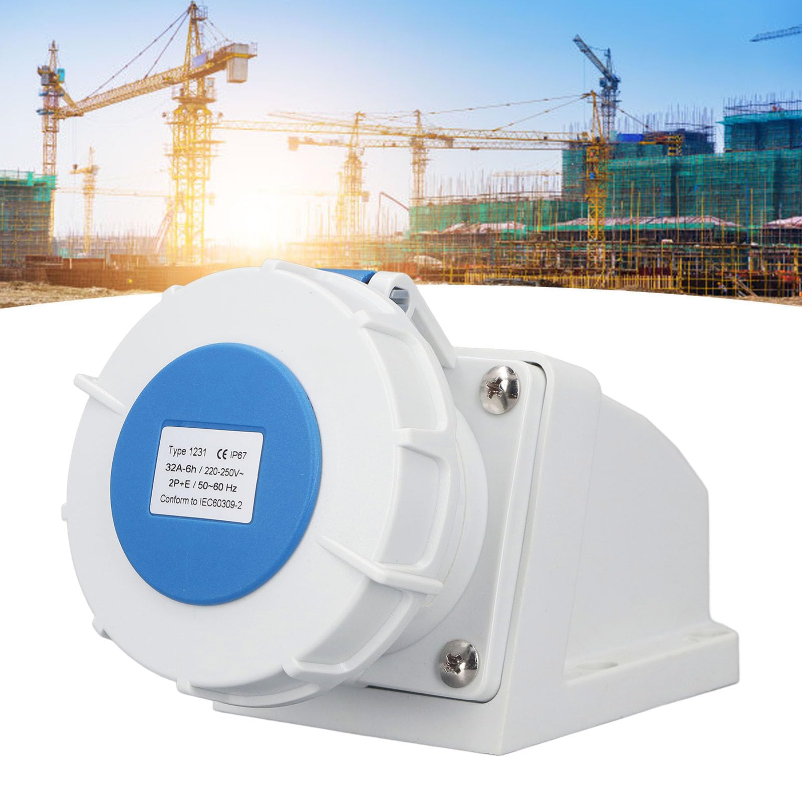 Industriel IP67 32a 2p + e ABS Matériel pour Applications Industrielles