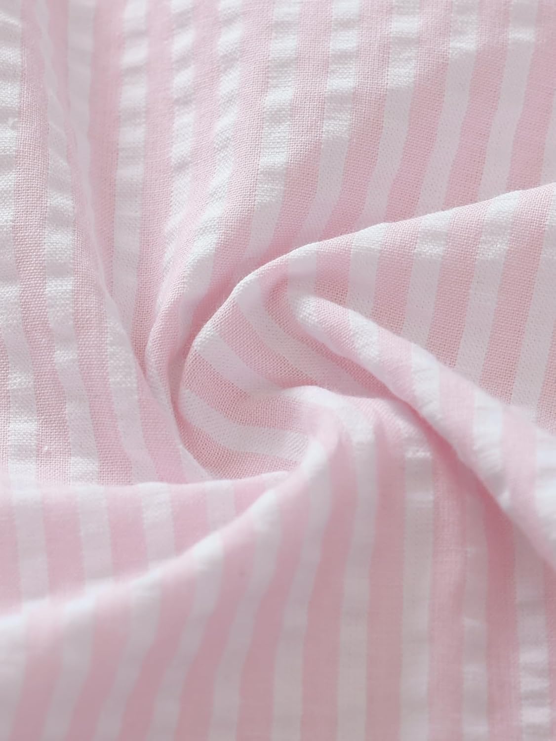 Latuza Women's Seersucker Pajamas Capris Cotton Capri Pj Pants - Image 7