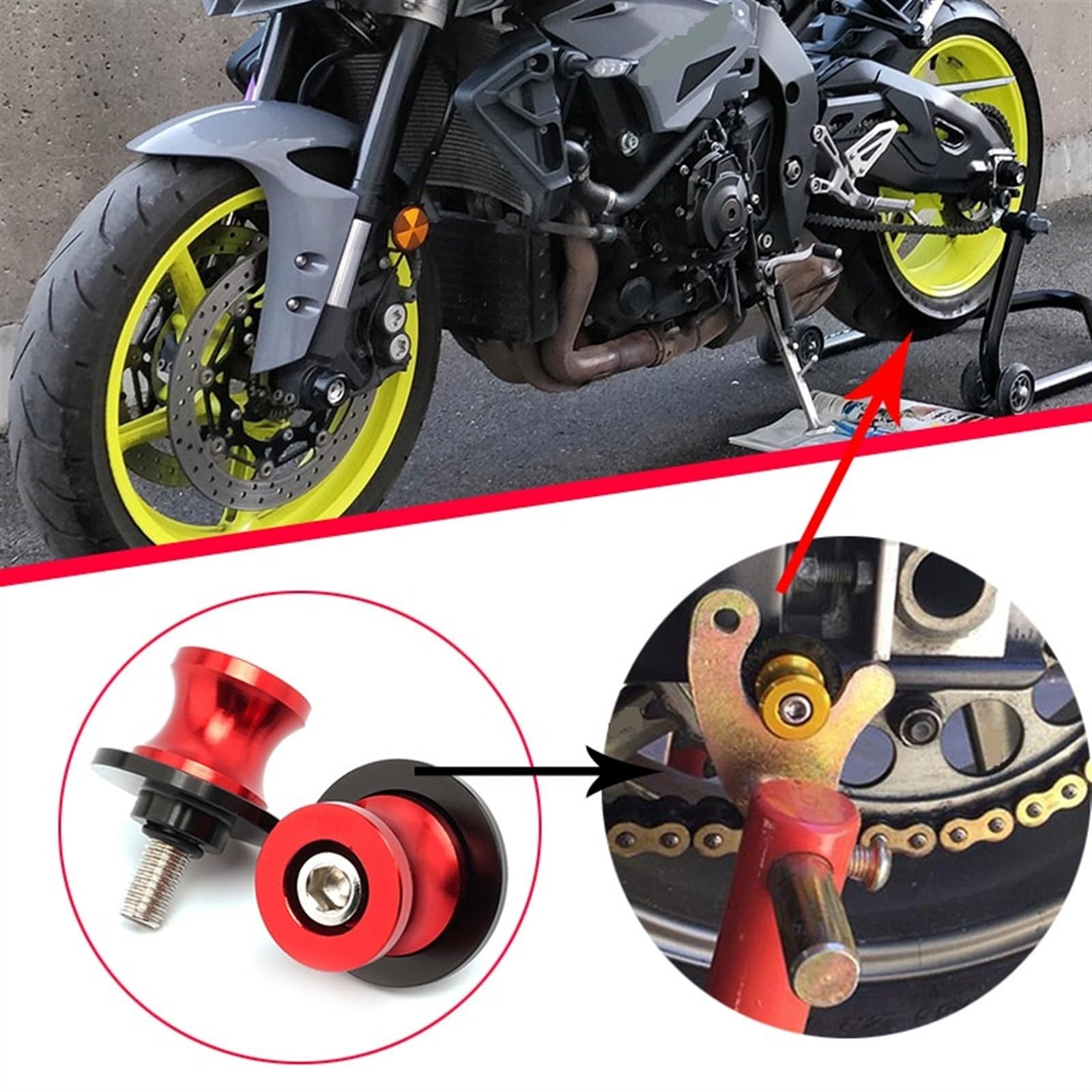 Amazon.com: EdvenA Swingarm Spools Rear Stand Screws Sliders
