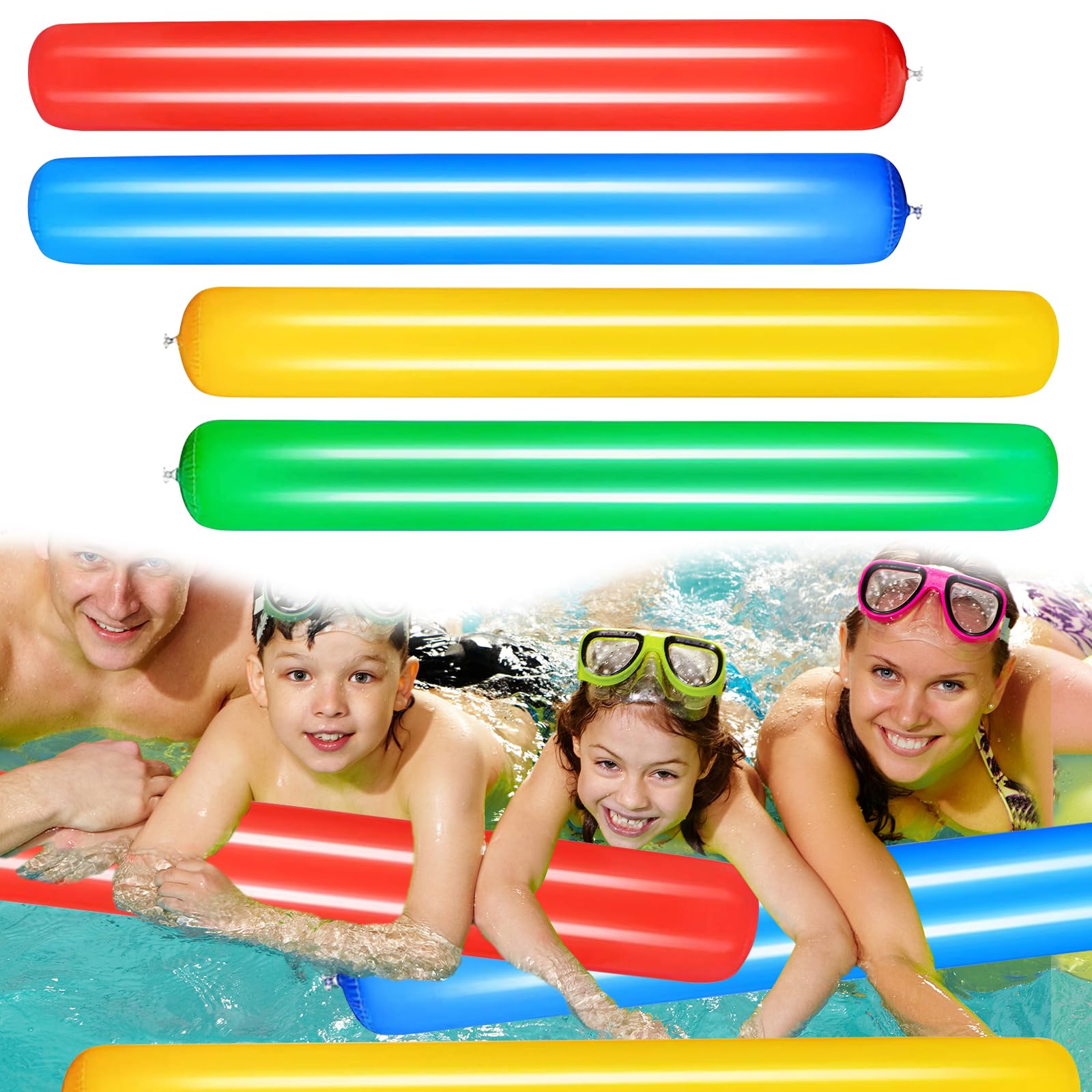 Flotador de fideos para piscina, flotador de fideos inflable para piscina, fideos inflables para piscina, fideos de natación flotador para niños y adultos