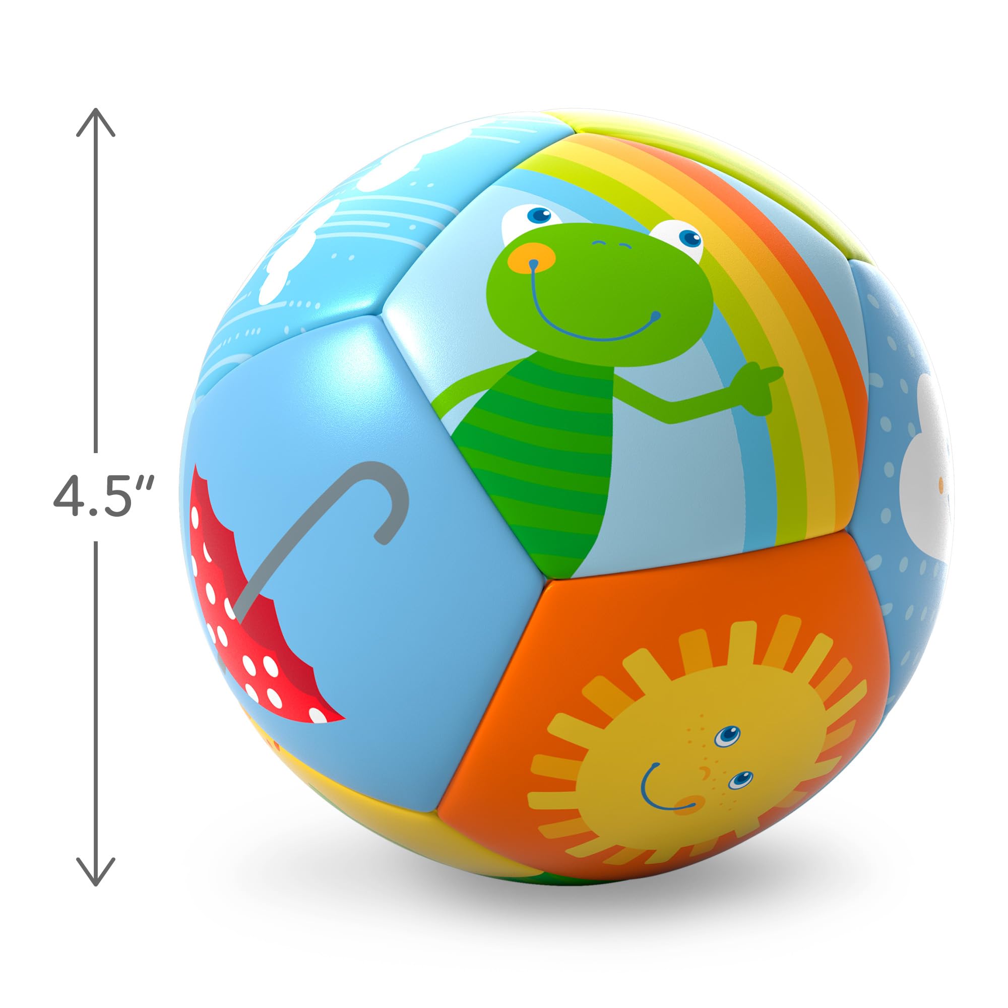 HABA - Baby Ball - Rainbow World Zabawki dla niemowląt, wielokolorowe (306318)