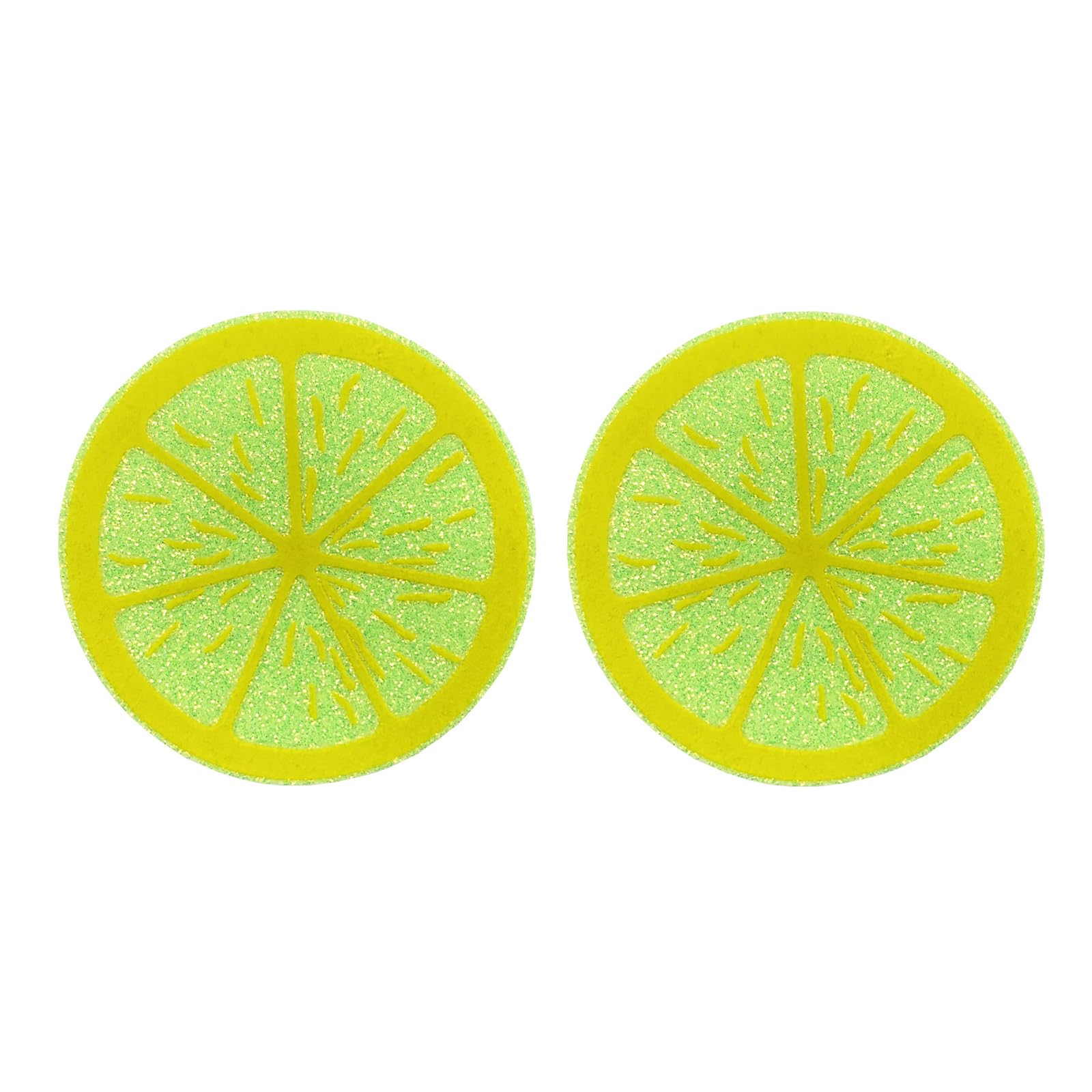 Thincan Women's Green Lemon Pasties Sticky Bras Nipple Cover Pasty Breast Cover Self-Adhesive Nipple Stickers For