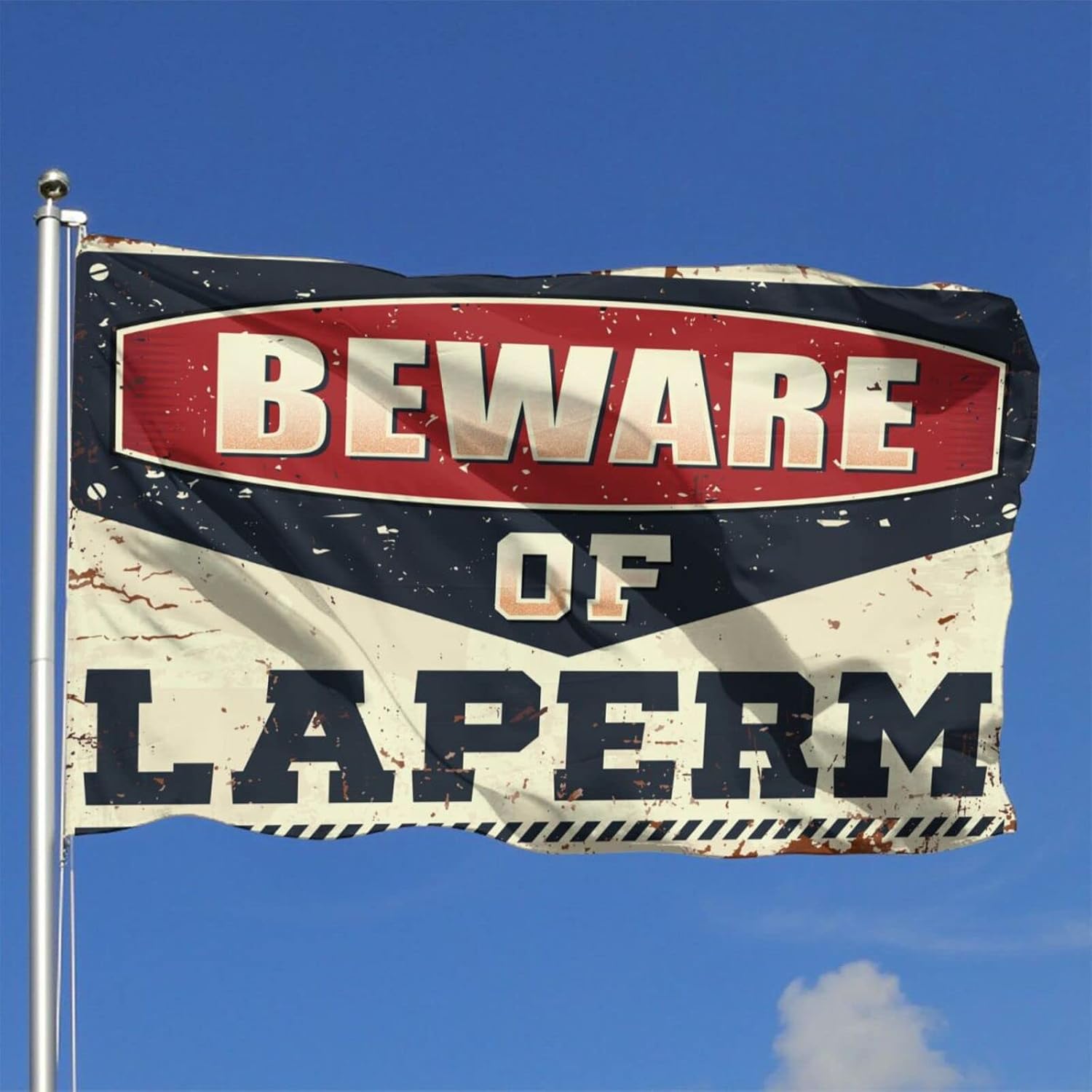 Funny Bedroom Decor Beware of LaPerm Flag Boys Room Decor Room Flags for Girls ( Size : 120X180CM )