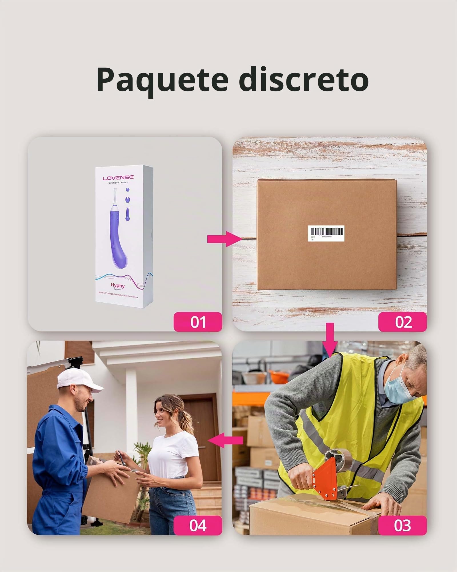 LOVENSE Hyphy Vibradorador Mujer y Estimulador de Clítoris Punto G Pezones | Vibrador Doble Multifuncional 3 en 1 Vibradores para Mujer con Mando a Distancia, Juguetes Eróticos para Pareja Sexuales IPX7