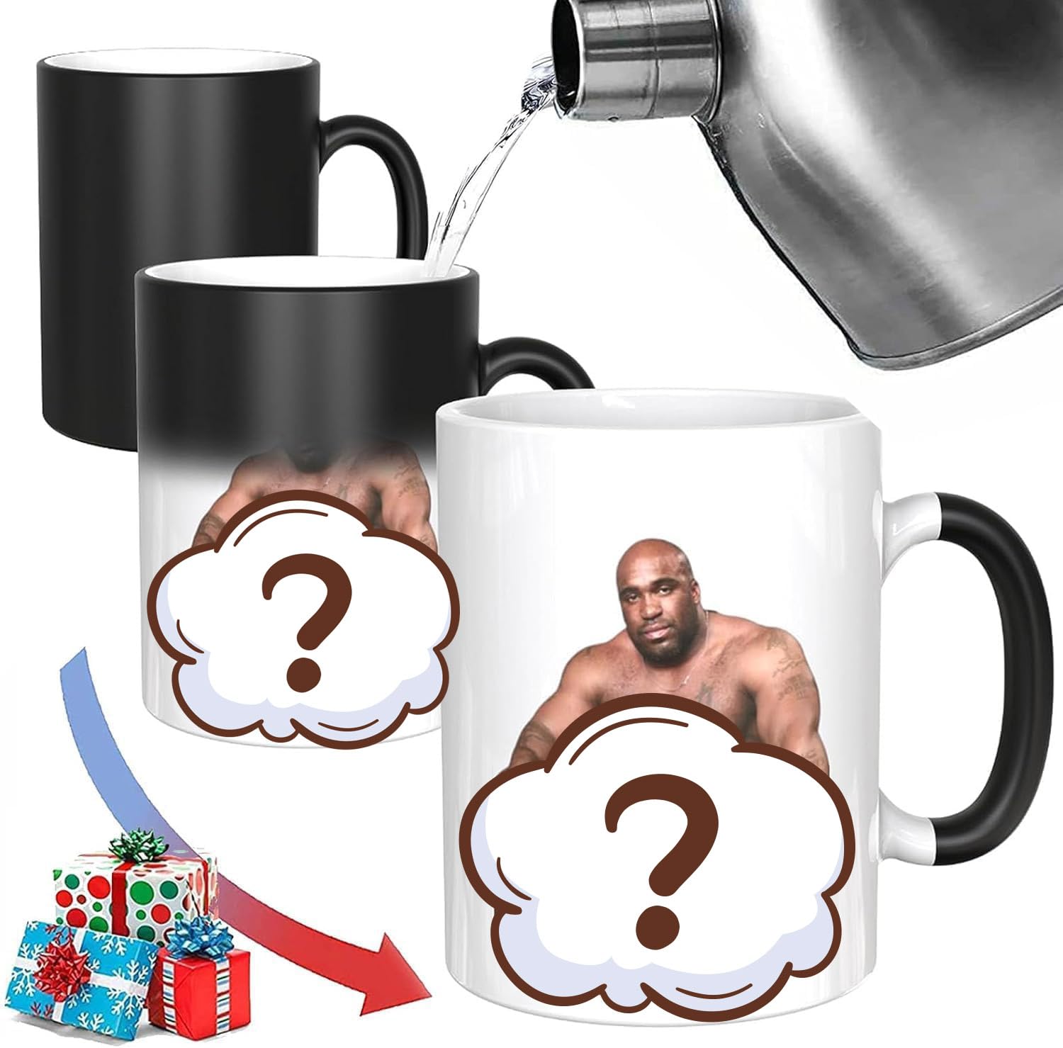 Custom Mug, Funny Coffee Mug, Barry Wood Mug, Picture Appears When Heating, White Elephant Gifts, Funny Gifts, Color Changing Cup（No occlusion）