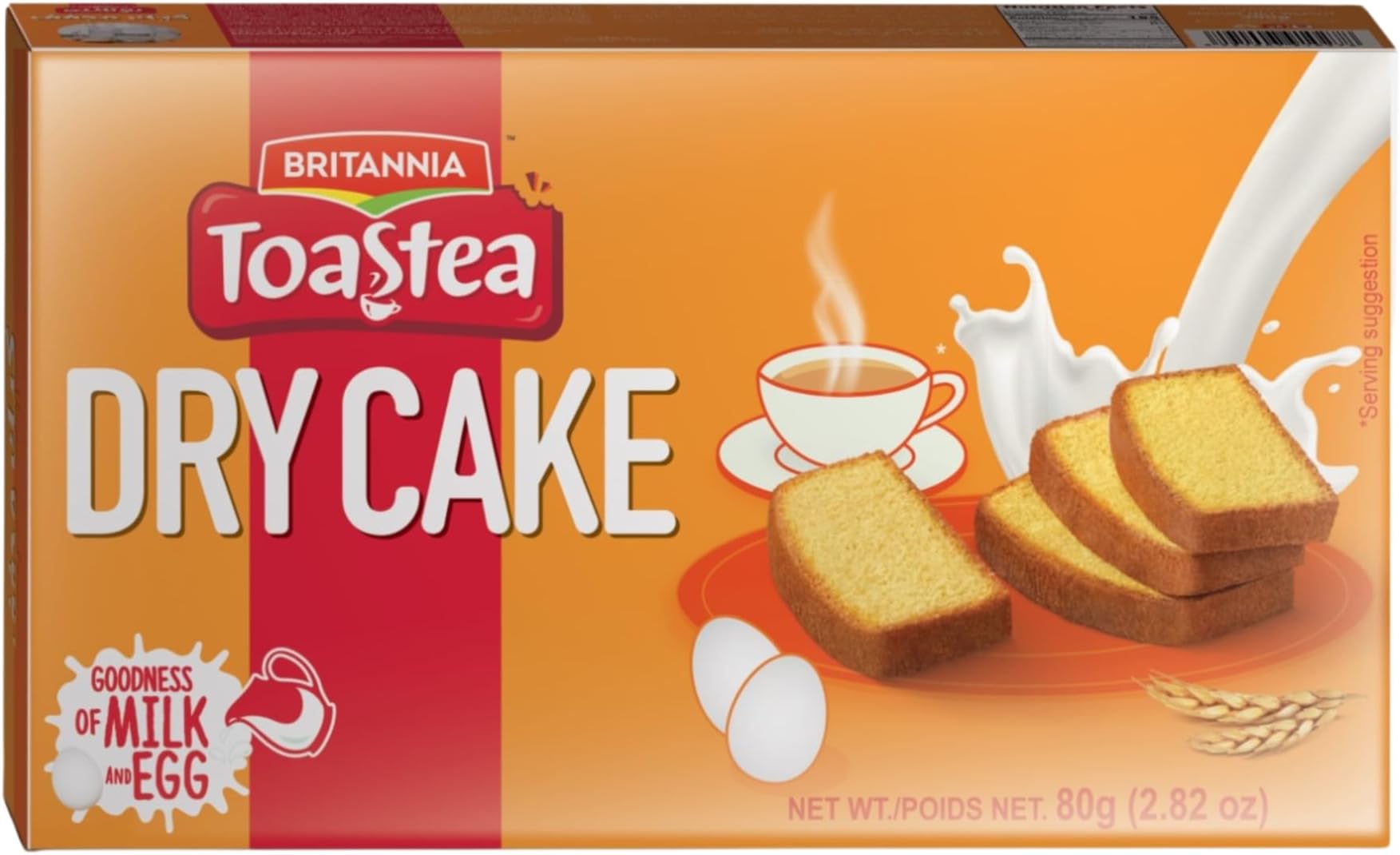Britannia Toastea Dry Cake, 80g